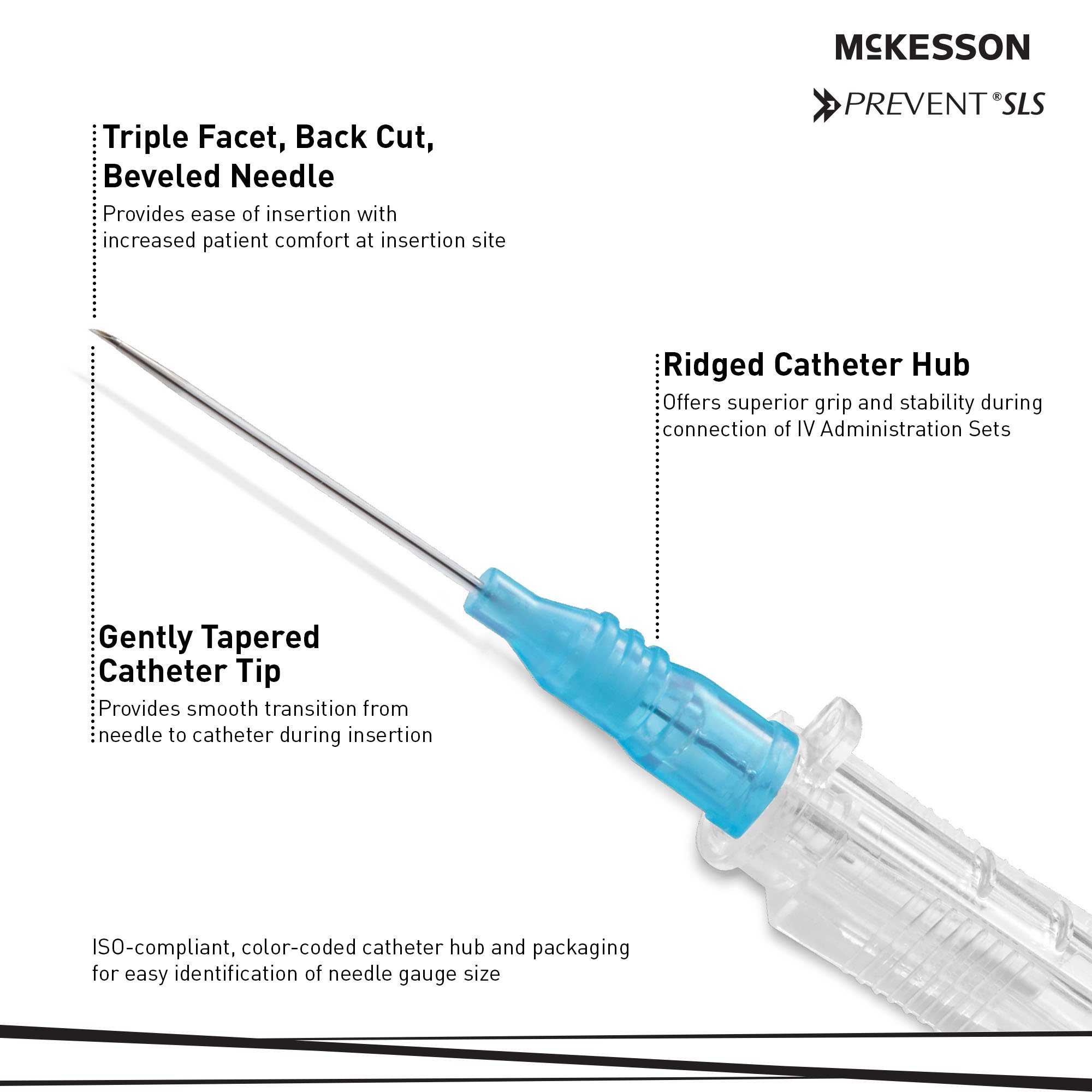McKesson Brand 200-IVS221 - 1/Each, 50/Box, 200/Case