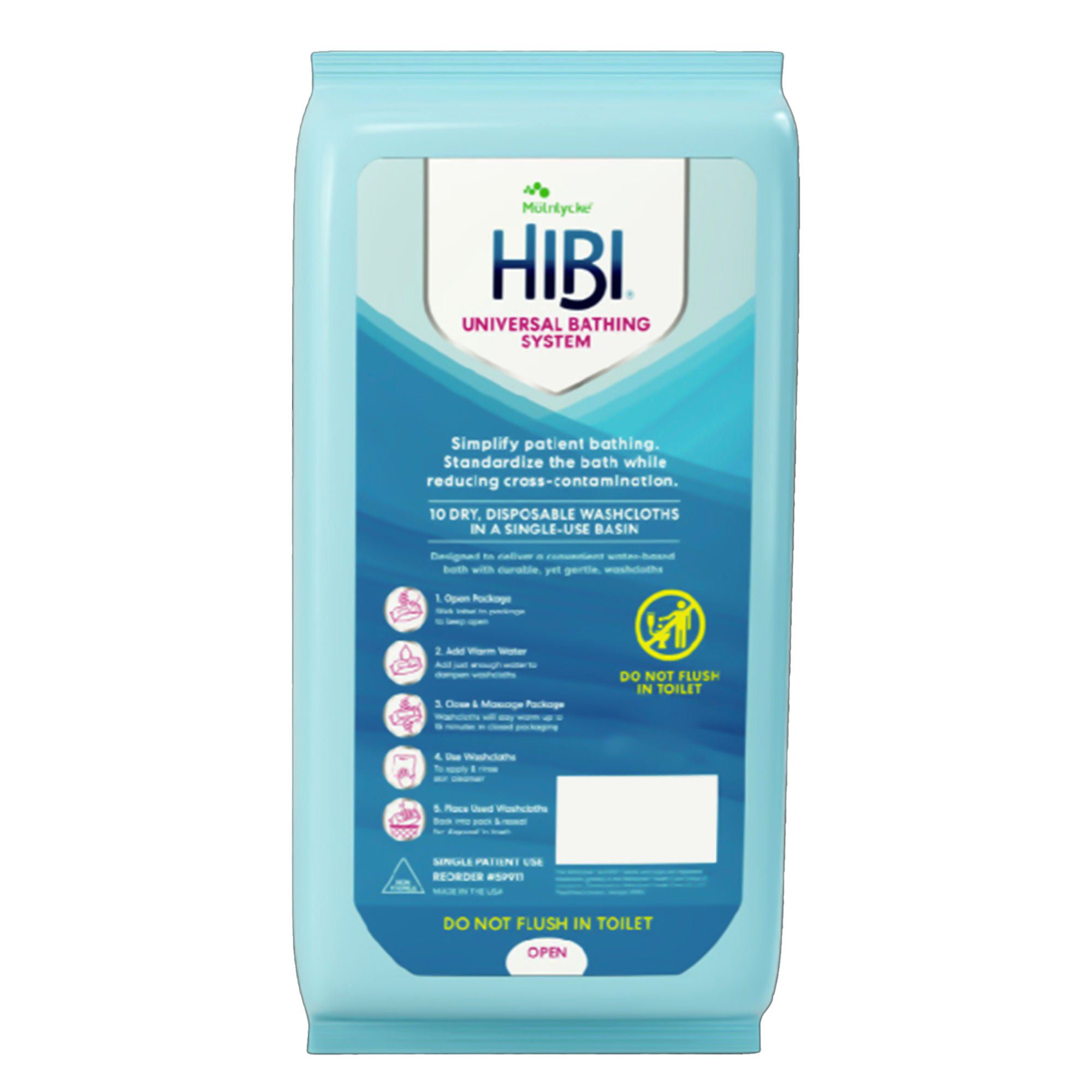 Molnlycke - 59911 Personal Cleansing Wipe Hibi® Soft Pack Unscented 10 Count