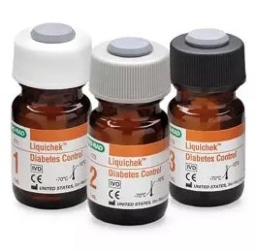 Bio-Rad Laboratories - 12011334 Diabetes Management Test Control Set Liquichek™ Hemoglobin A1C Level 1, 2, 3 3 X 1 mL