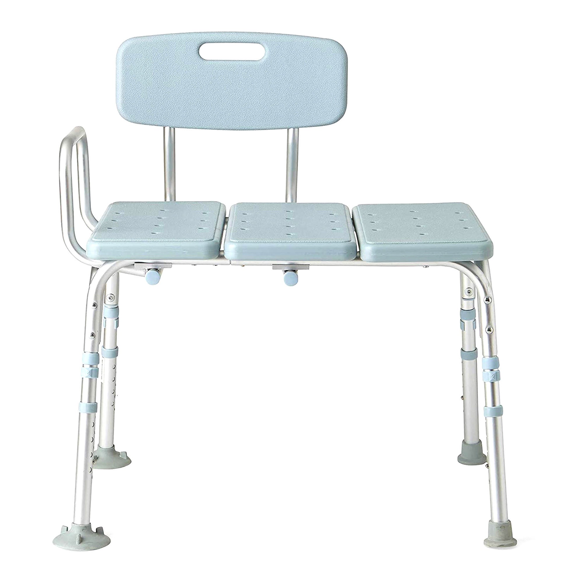 Medical Group Care LLC - IT000060 Bath Transfer Bench With Arm 17-12 to 22-1/2 Inch Seat Height 300 lbs. Weight Capacity