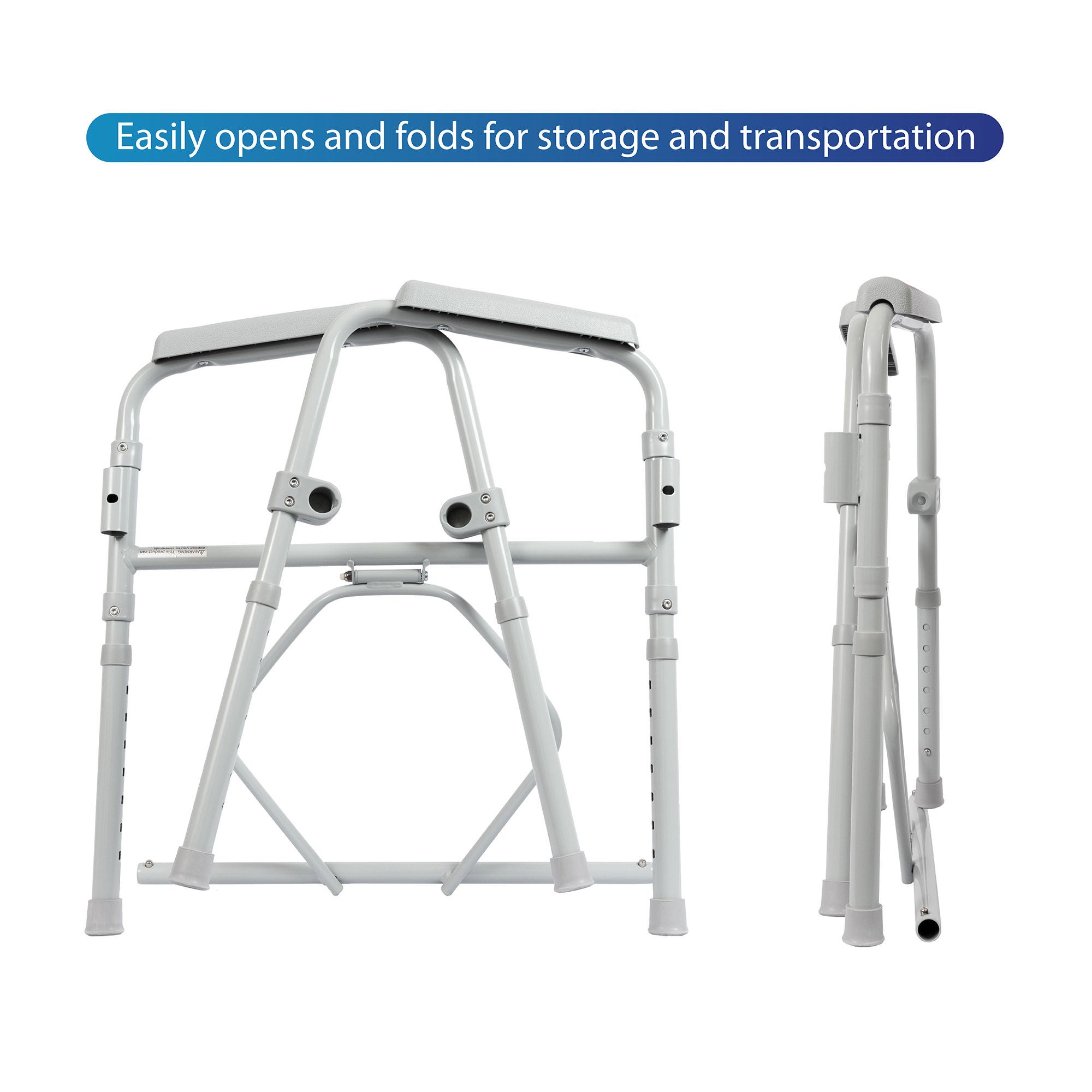 Medical Group Care LLC - IT000095 3-in-1 Commode Chair MGC™ Health Padded Fixed Arms Back Bar 350 lbs. Weight Capacity