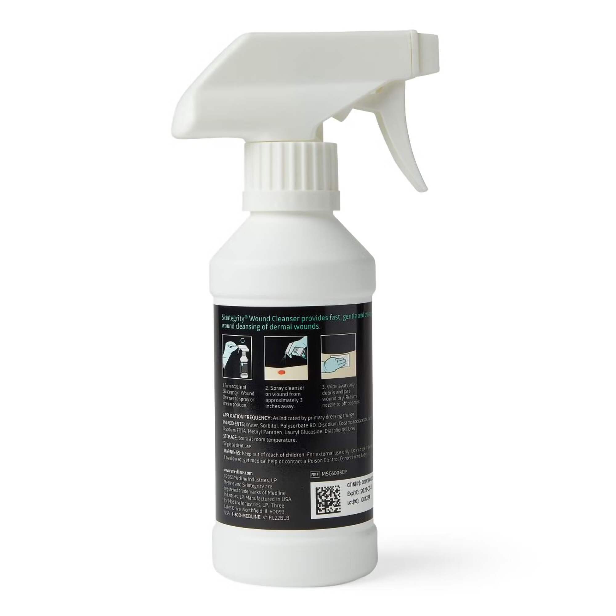 Medline - MSC6008EP Wound Cleanser Skintegrity® 8 oz. Pump Bottle NonSterile