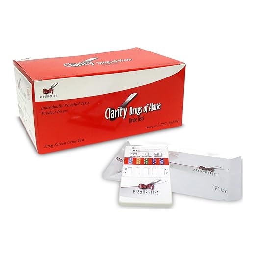 Clarity Lab Group LLC - CD-DOA-1115 Drugs of Abuse Test Kit Clarity® AMP, BAR, BUP, BZO, COC, mAMP/MET, OPI300, OXY, PCPC, TCA, THC 25 Tests CLIA Waived