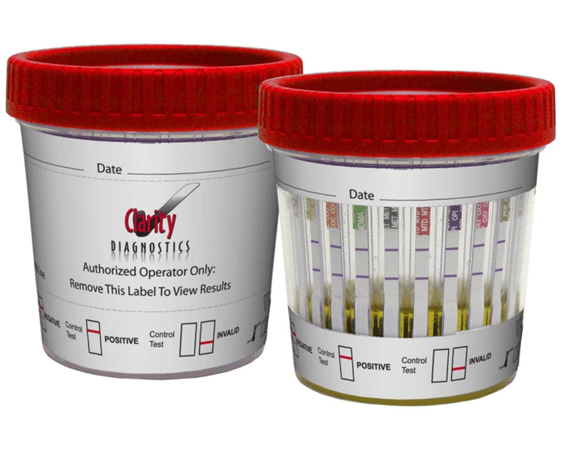 Clarity Lab Group LLC - CD-CDOA-7115 Drugs of Abuse Test Kit Clarity® AMP, BAR, BZO, COC, mAMP/MET, MDMA, OPI300, MTD, OXY, PCP, TCA 25 Tests CLIA Waived