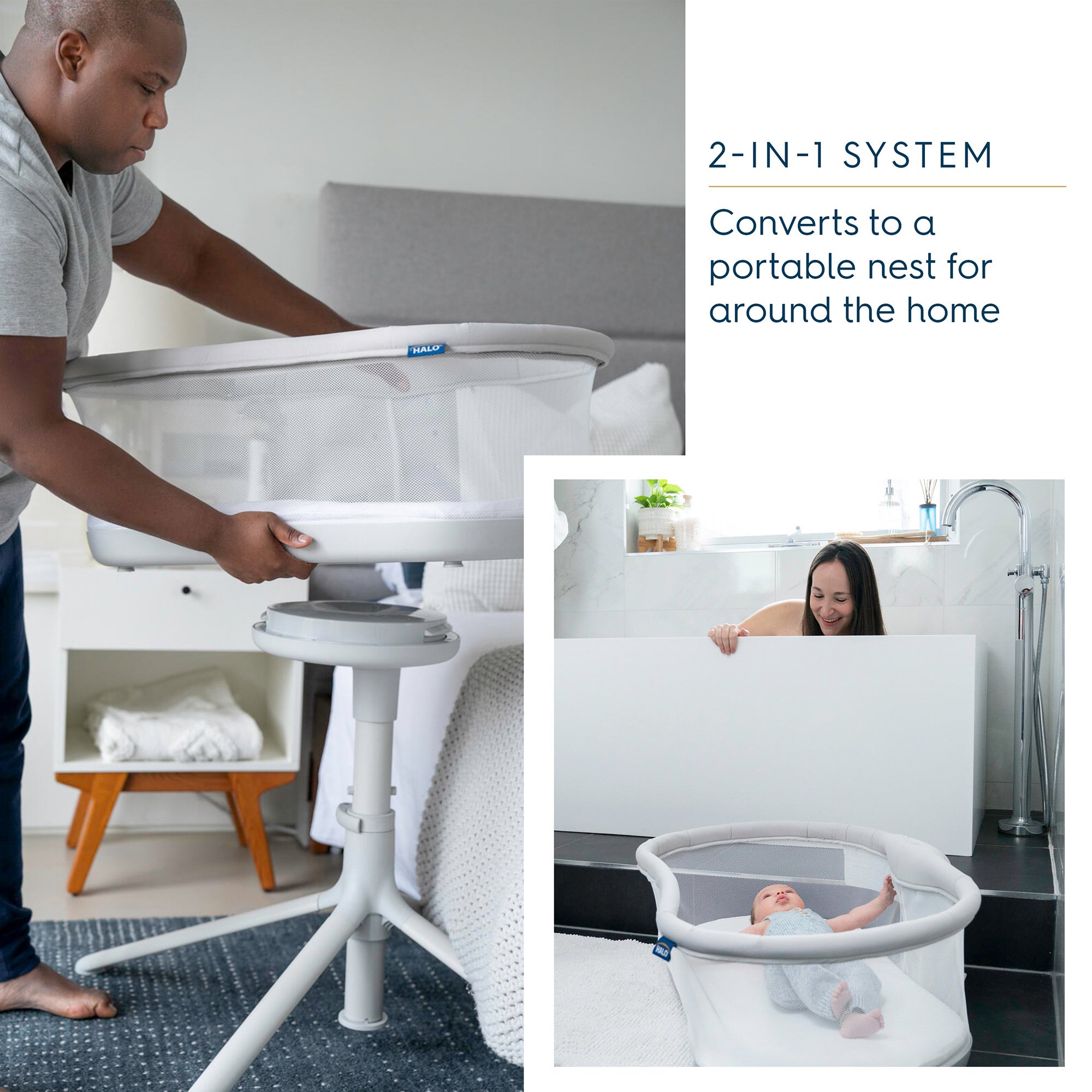 Halo Dream Inc 4792 - BassiNest® Swivel Sleeper 3.0 Bassinet, 13 x 22.25 x 32.25 Inch - 1/Each