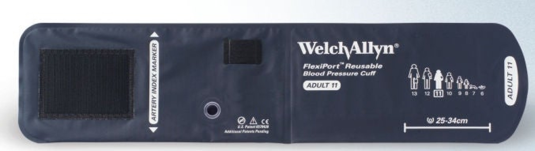 Welch Allyn - 30503-15A Reusable Blood Pressure Cuff FlexiPort™ 40 to 55 cm Limb Nylon Cuff Thigh Cuff