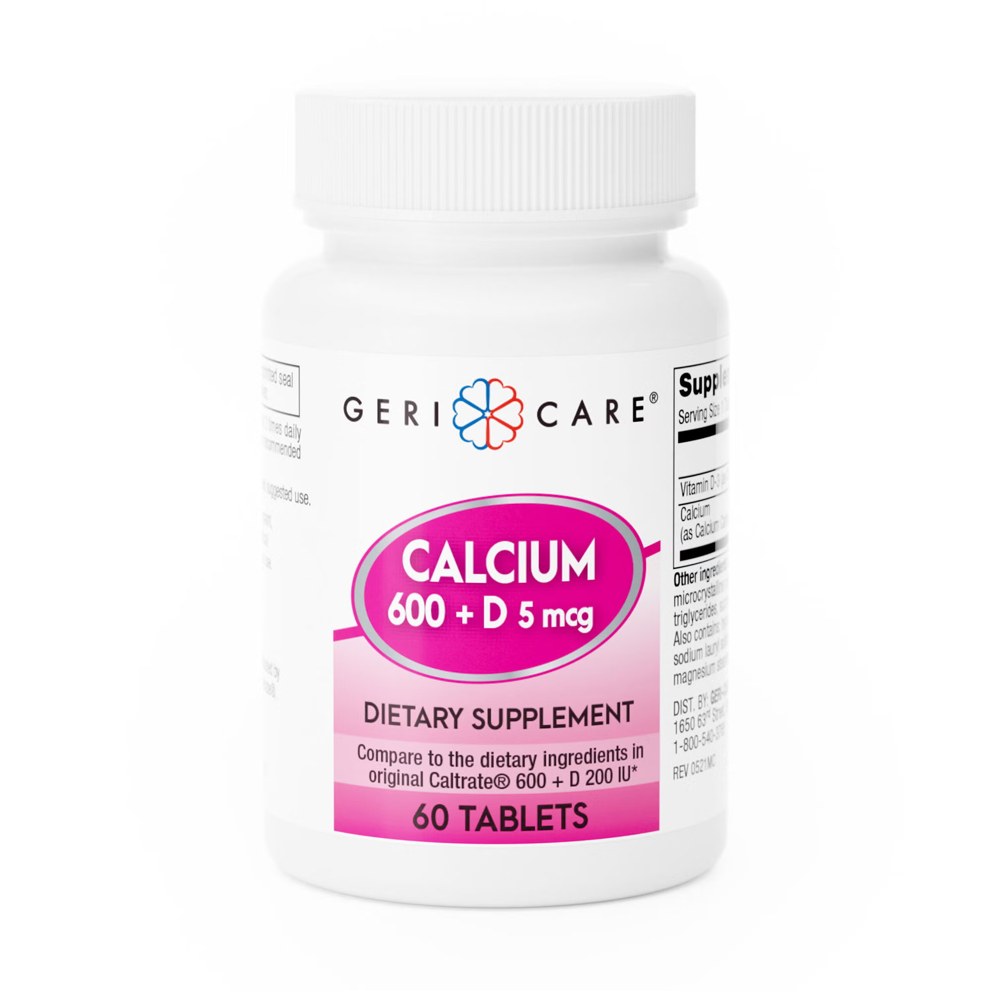 Geri-Care - 747-06-GCP Geri-Care® Calcium 600 + D Dietary Supplement