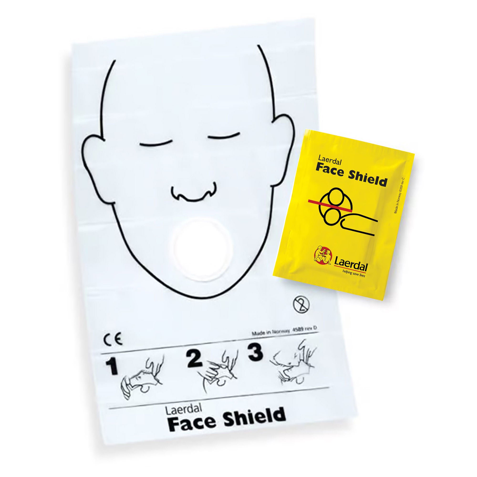 Laerdal Medical - 46000001 Laerdal® CPR Face Shield CPR Barrier
