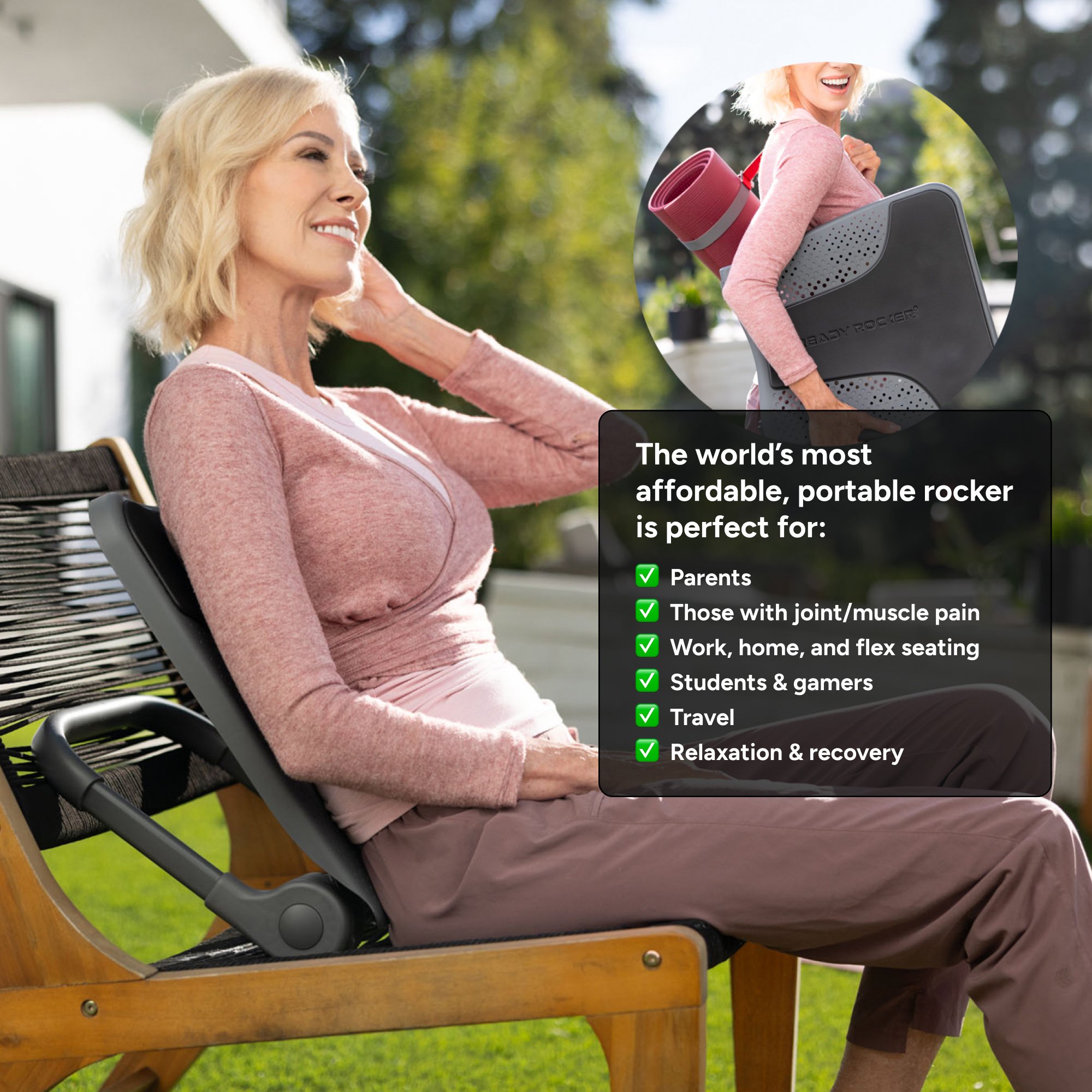 Rocking Inc MMV1RRGRY - Ready Rocker Rocking Device, Gray - 1/Each, 6/Case