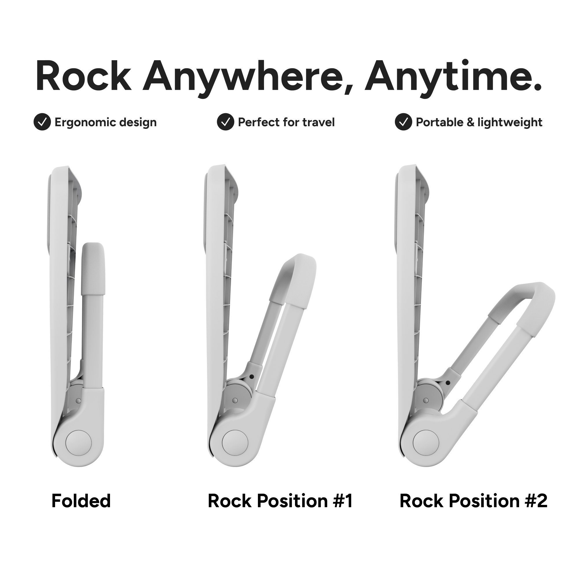 Rocking Inc MMV1RRWHT - Ready Rocker Rocking Device, White - 1/Each, 6/Case