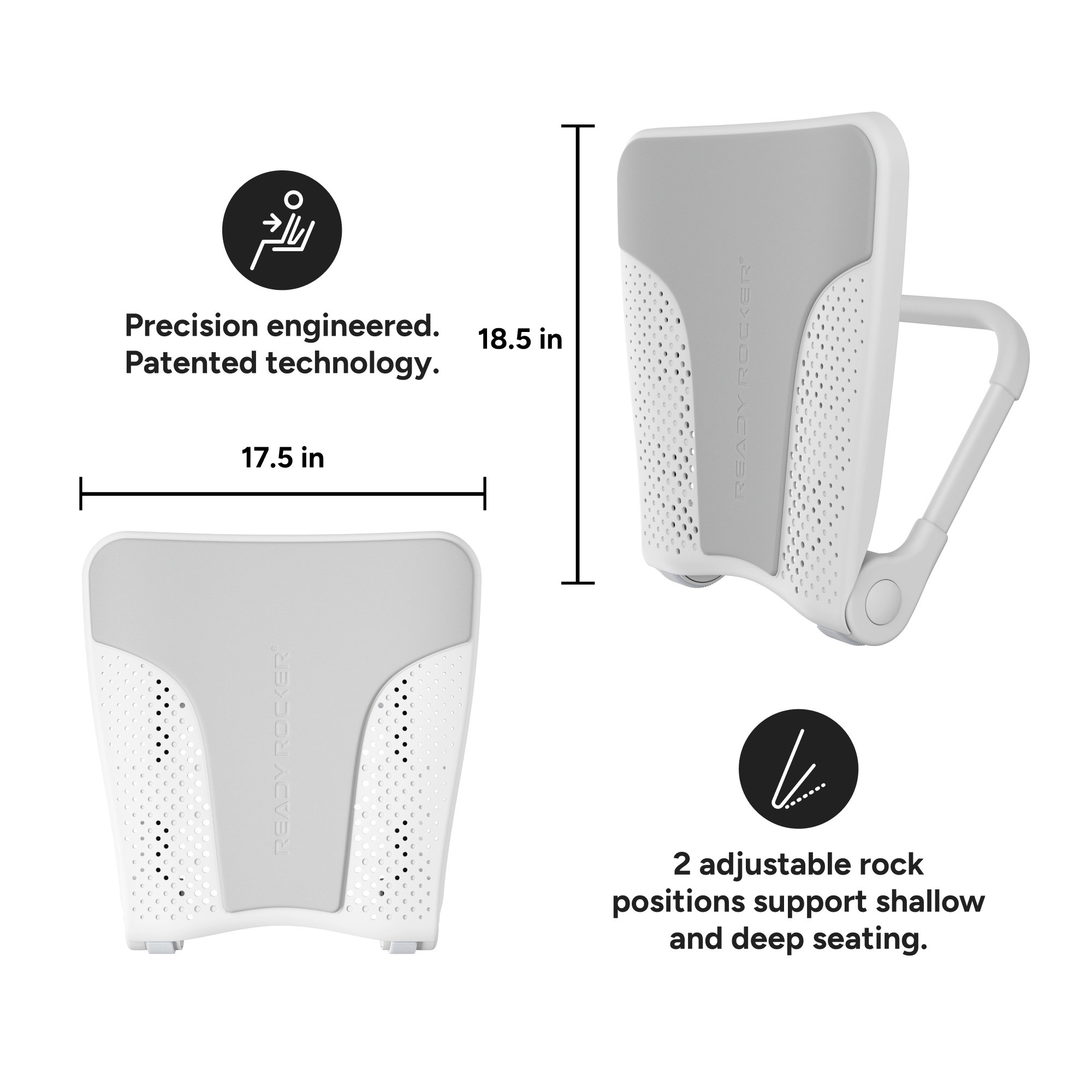 Rocking Inc MMV1RRWHT - Ready Rocker Rocking Device, White - 1/Each, 6/Case