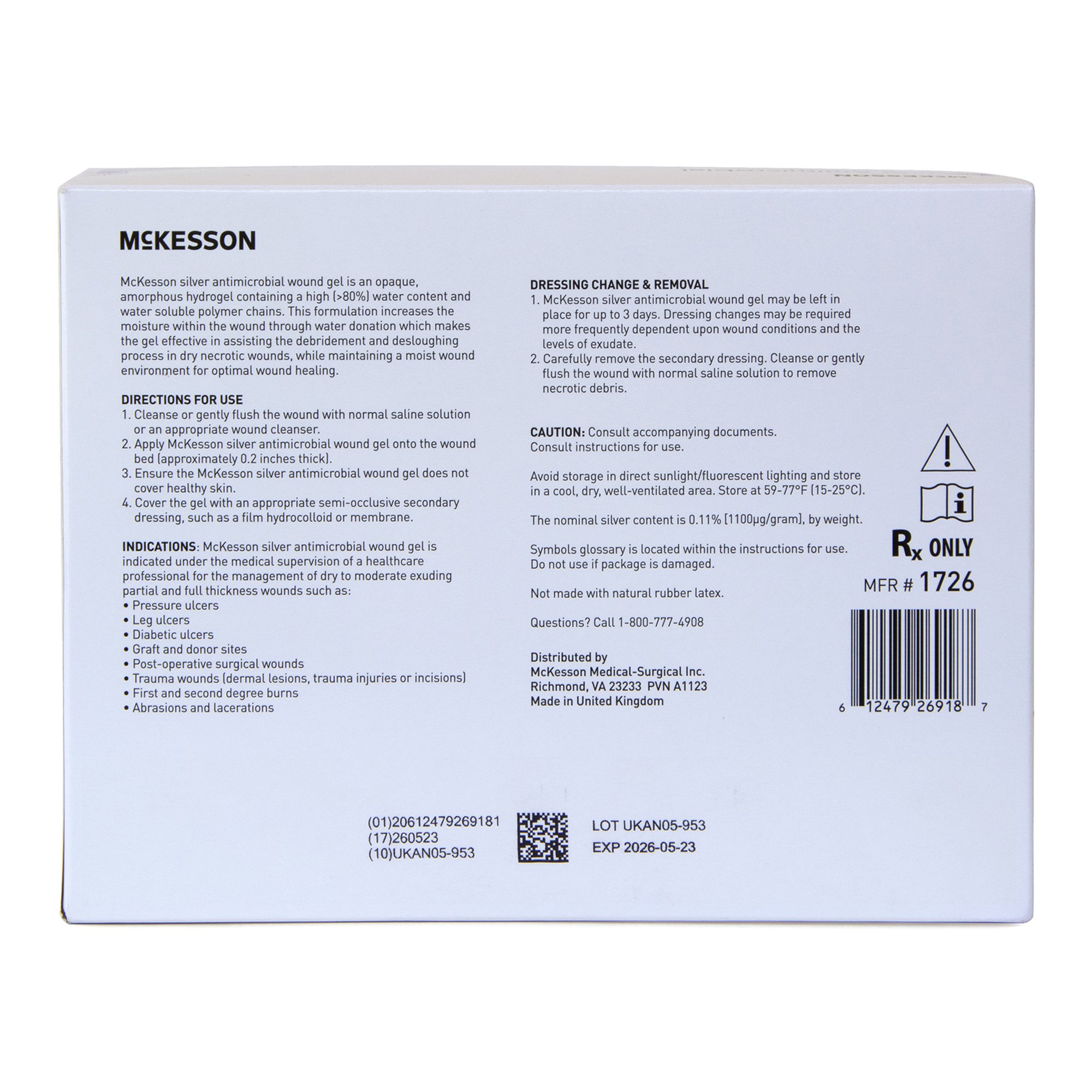 McKesson Brand 1726 - 1/Each, 10/Box, 40/Case