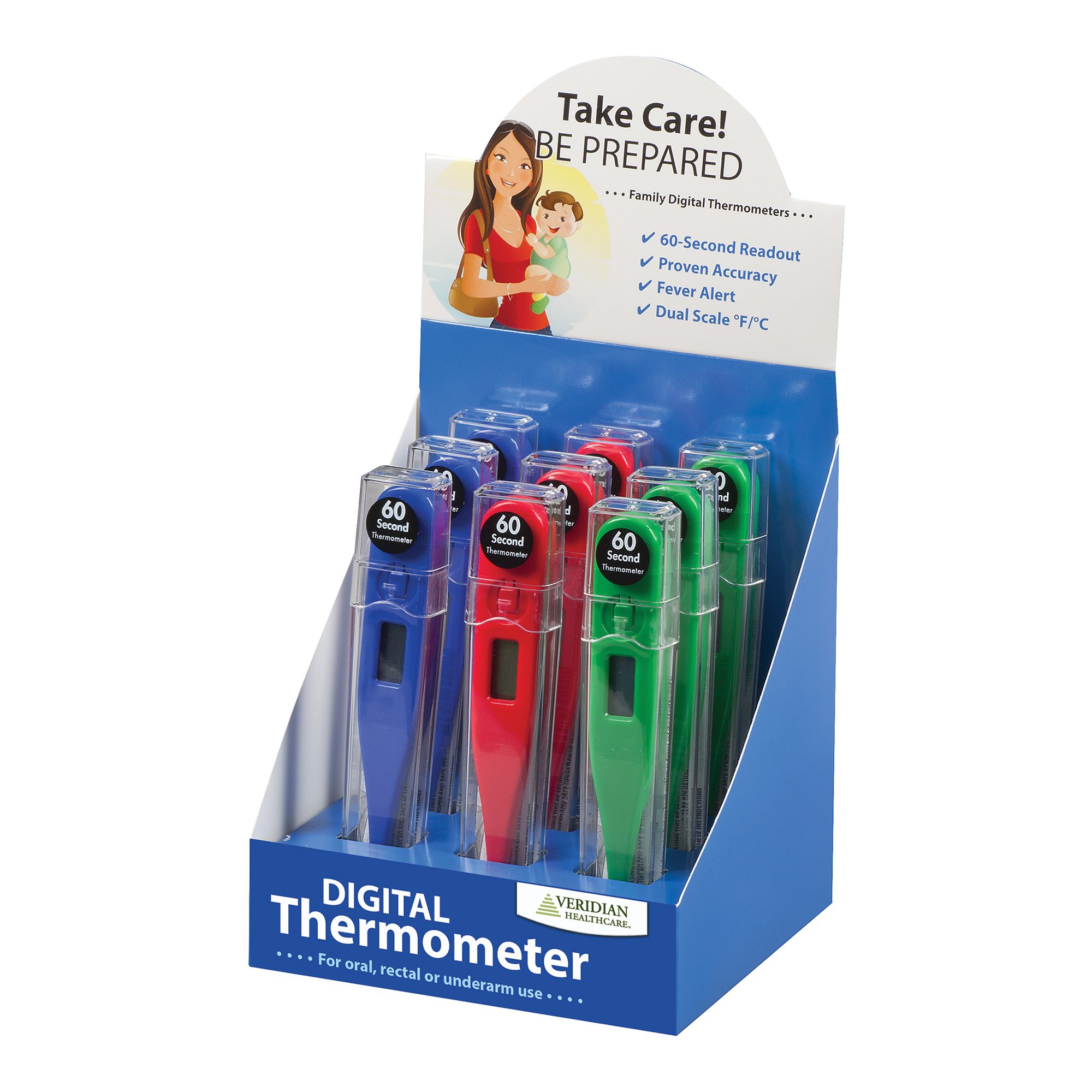 Veridian Digital Thermometer Display Kit 08-302VC by Veridian Healthcare