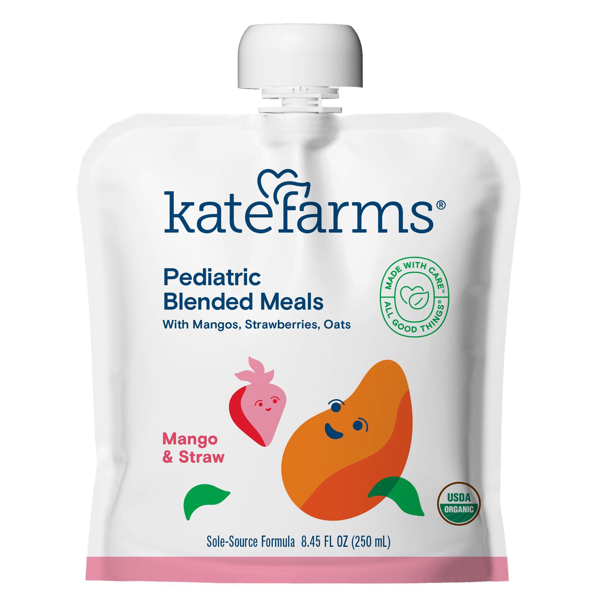 Kate Farms - 811112030751 Kate Farms® Pediatric Blended Meals with Mango and Strawberry