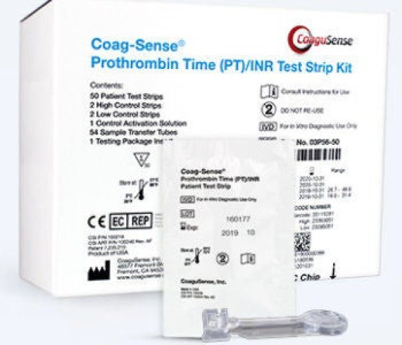 Coagusense - 03P57-50 Coagulation Test Kit Coag-Sense® Professional Prothrombin Time Test (PT/INR) 50 Tests CLIA Waived
