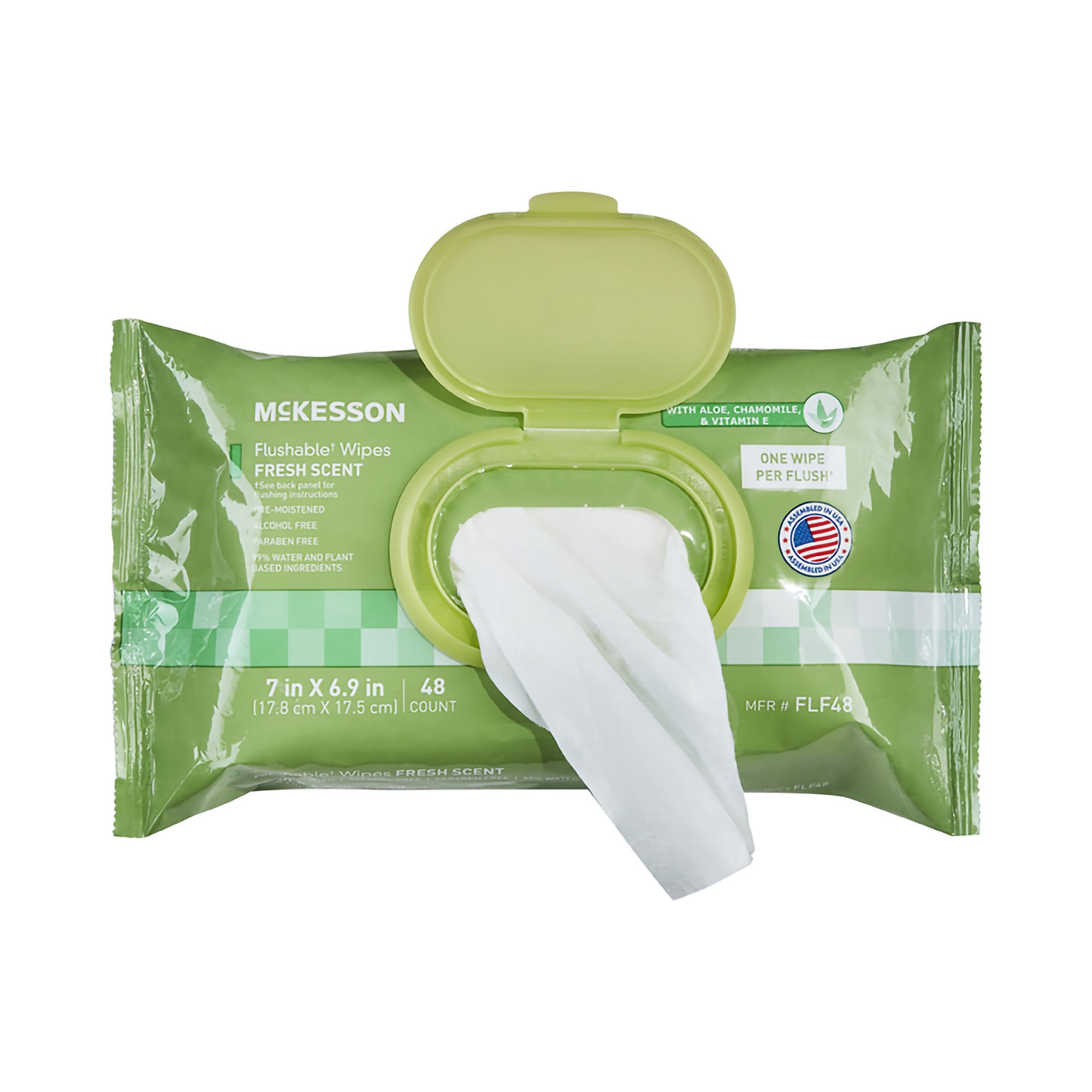 McKesson Brand FLF48 - McKesson Flushable* Wet Wipes - Scented, 48 Wet Wipes per Pack - 48/Pack, 576/Case