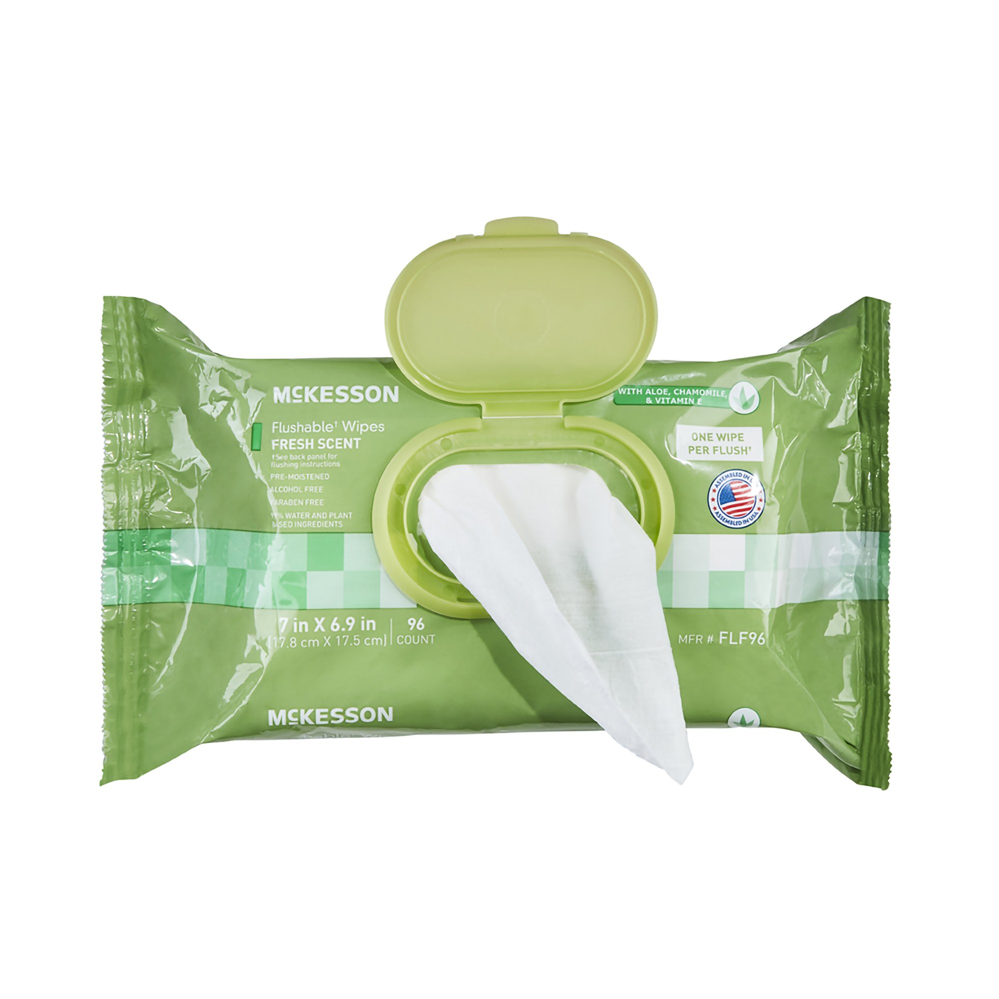 McKesson Brand FLF96 - McKesson Flushable* Wet Wipes - Scented, 96 Wet Wipes per Pack - 96/Pack, 576/Case