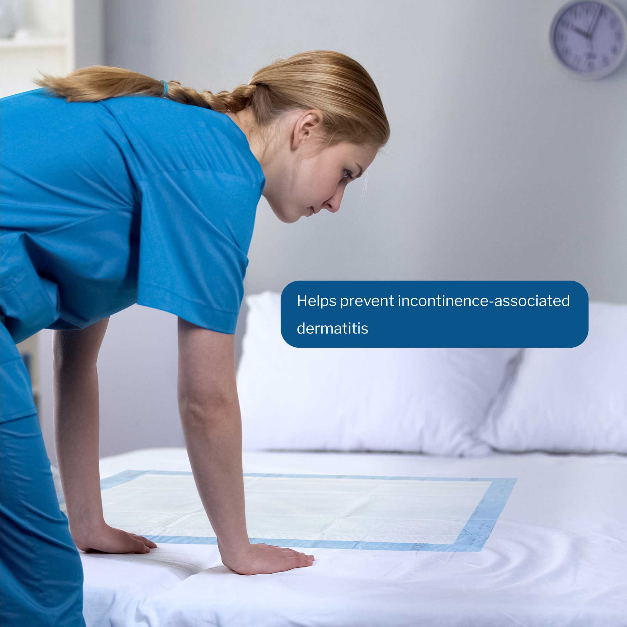 McKesson Brand - 241-3042 Disposable Underpad McKesson Low Air Loss and Repositioning 30 X 42 Inch Super Absorbent Polymer Heavy Absorbency