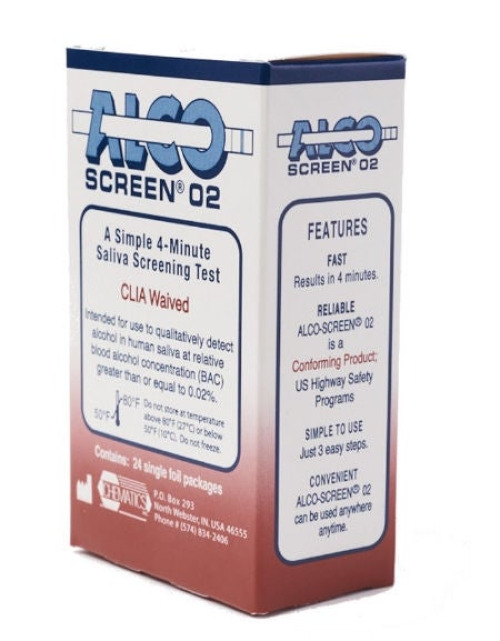 AlcoPro - 113 Drugs of Abuse Test Kit Alco-Screen 02® Alcohol Screen 24 Tests CLIA Waived