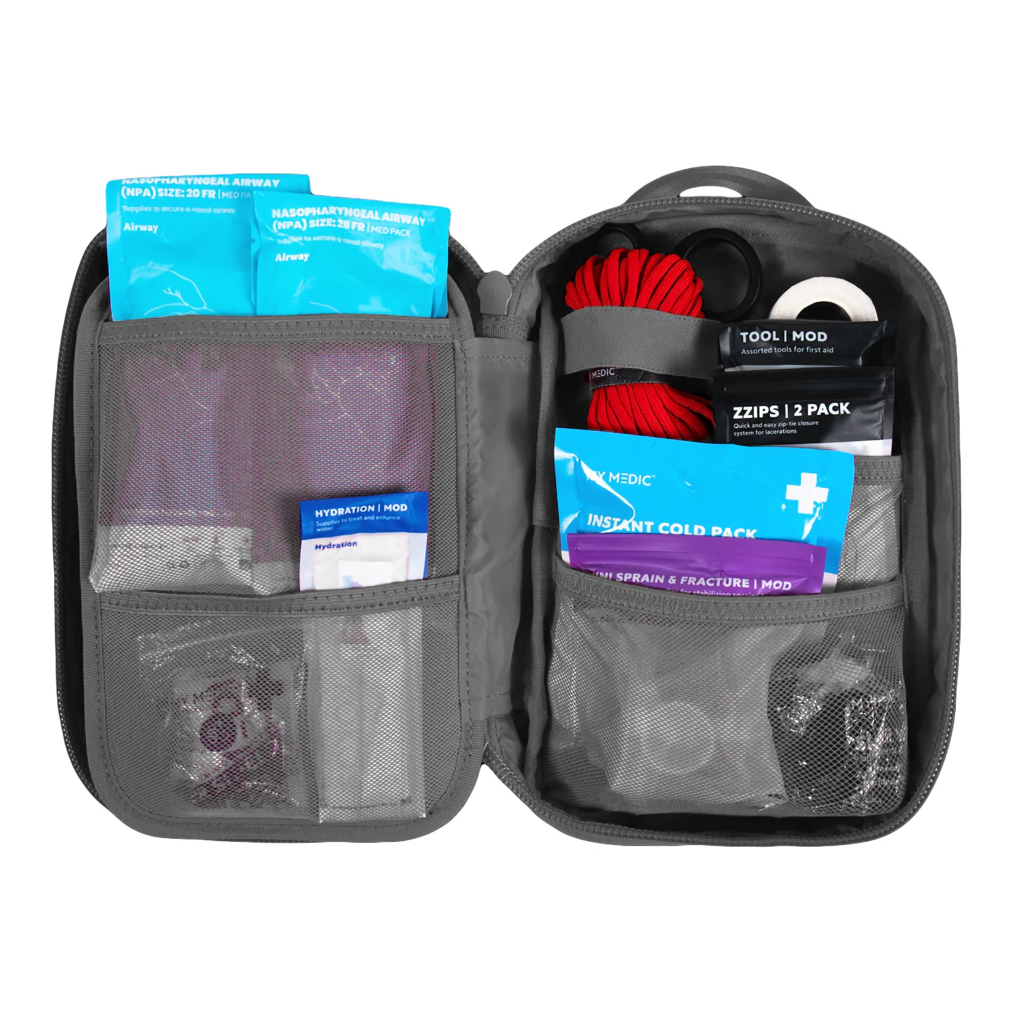 MyMedic MM-KIT-U-MED-GRY-STN-V2 - My Medic™ MYFAK Standard First Aid Kit in Gray Nylon Bag - 1/Each