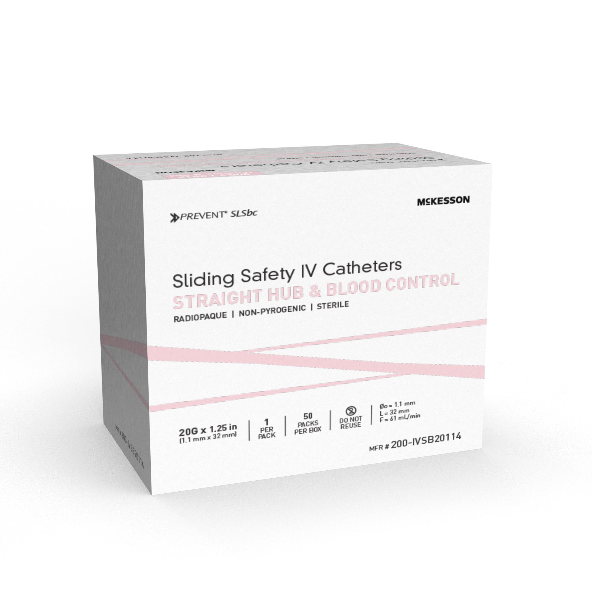 McKesson Brand 200-IVSB20114 - 1/Each, 50/Box, 200/Case