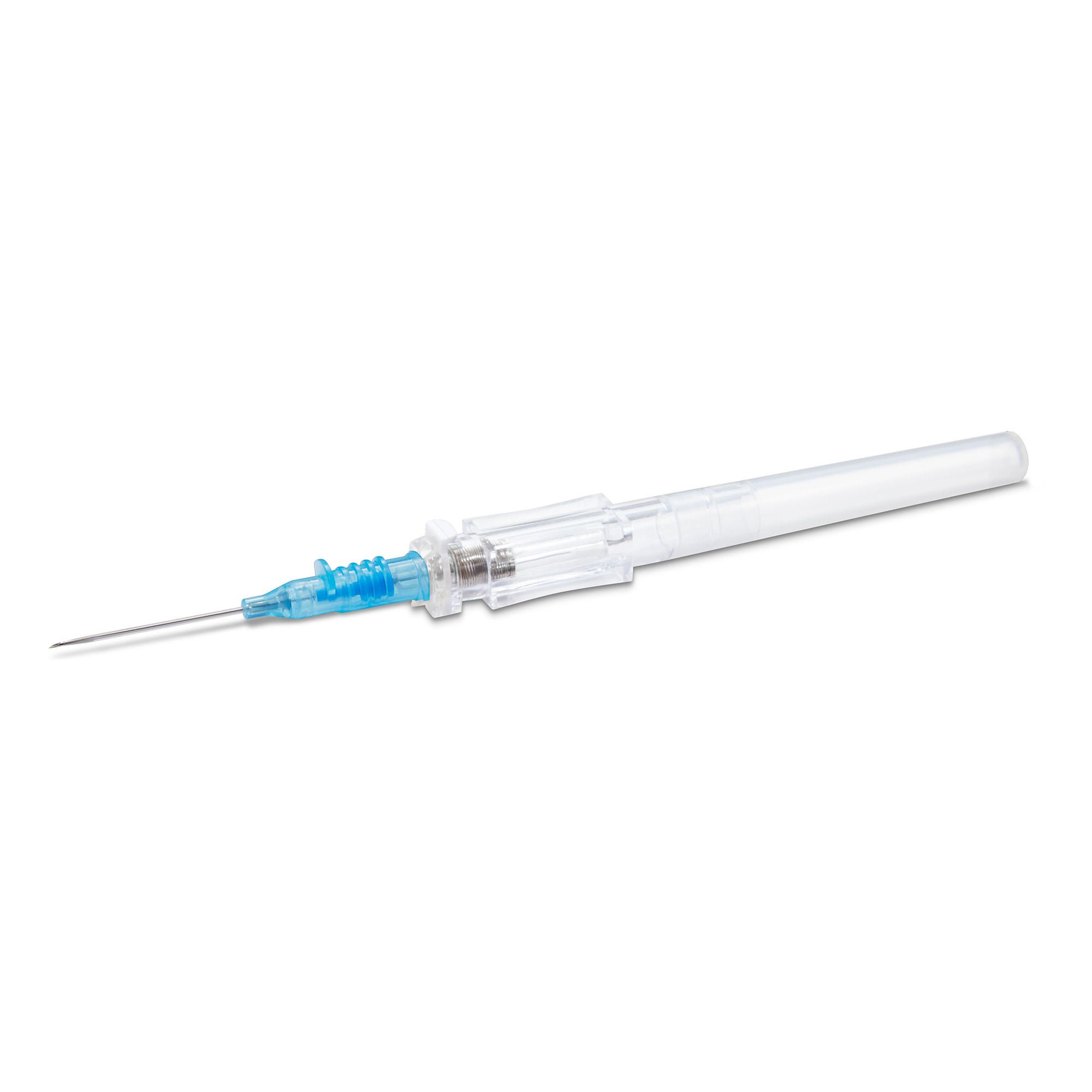 McKesson Brand - 200-IVRB221 Peripheral IV Catheter McKesson Prevent® R 22 Gauge 1 Inch Polyurethane Straight Hub Blood Control Push Button Safety