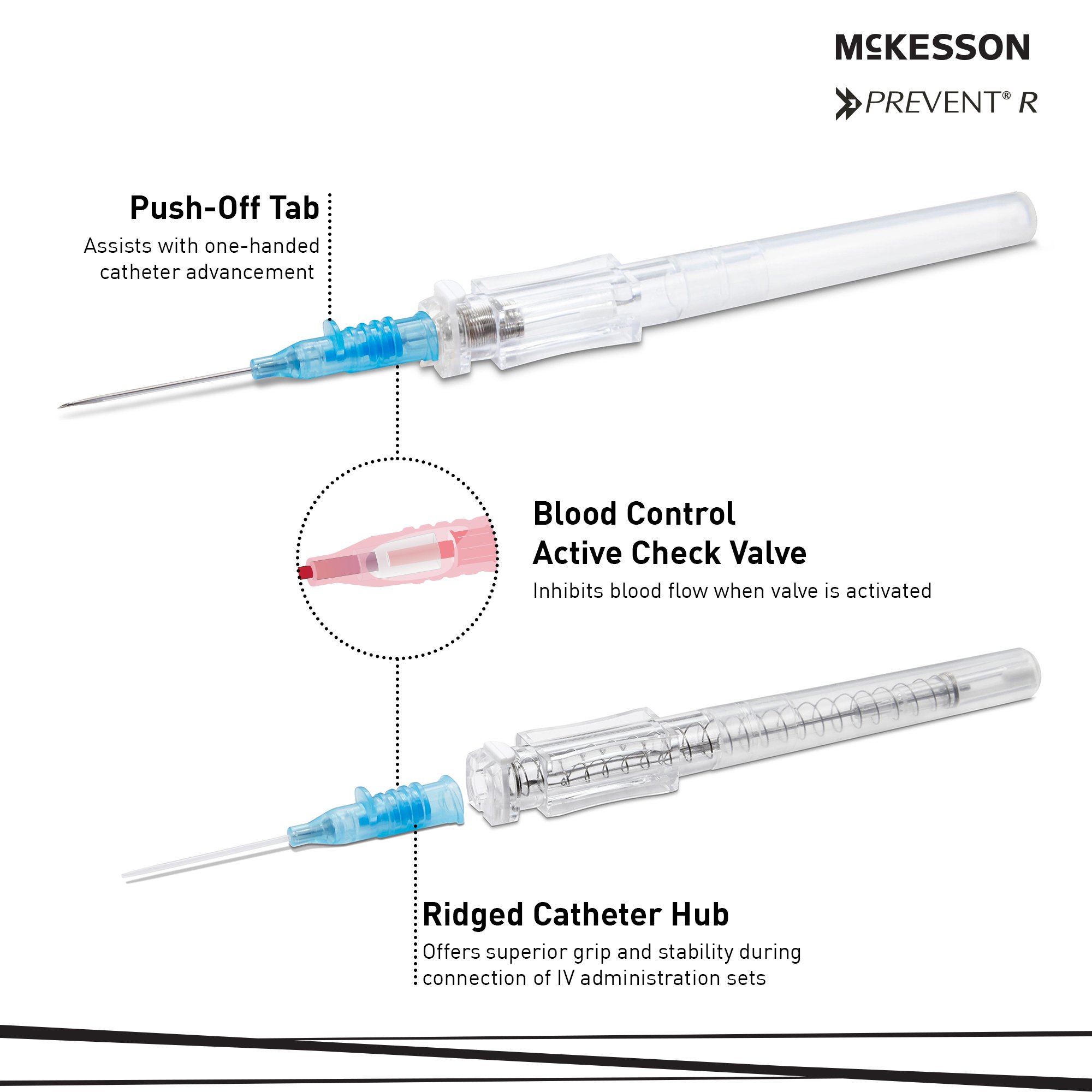 McKesson Prevent R Peripheral IV Catheter 200-IVRB221 by McKesson Brand