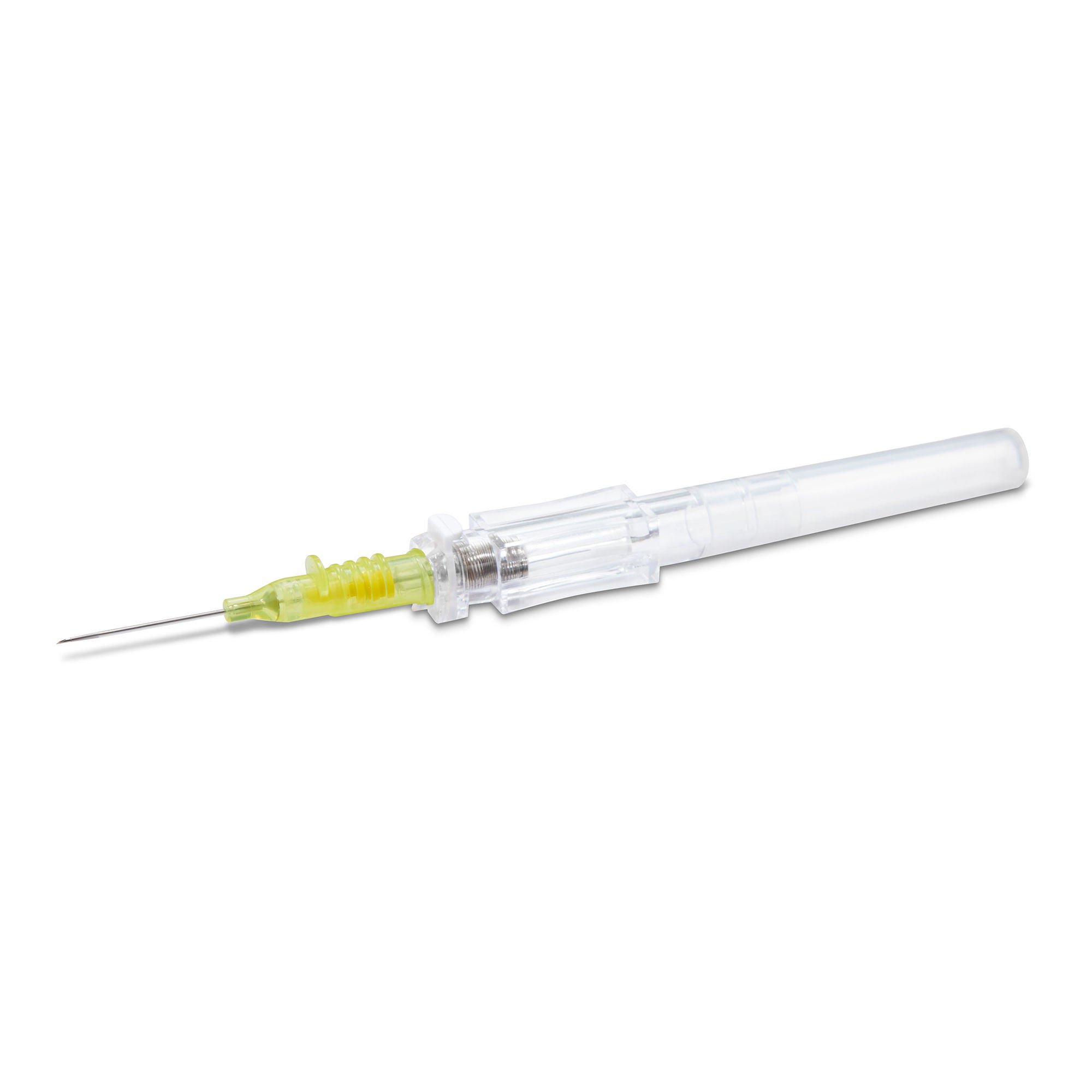 McKesson Brand - 200-IVRB2434 Peripheral IV Catheter McKesson Prevent® R 24 Gauge 3/4 Inch Polyurethane Straight Hub Blood Control Push Button Safety