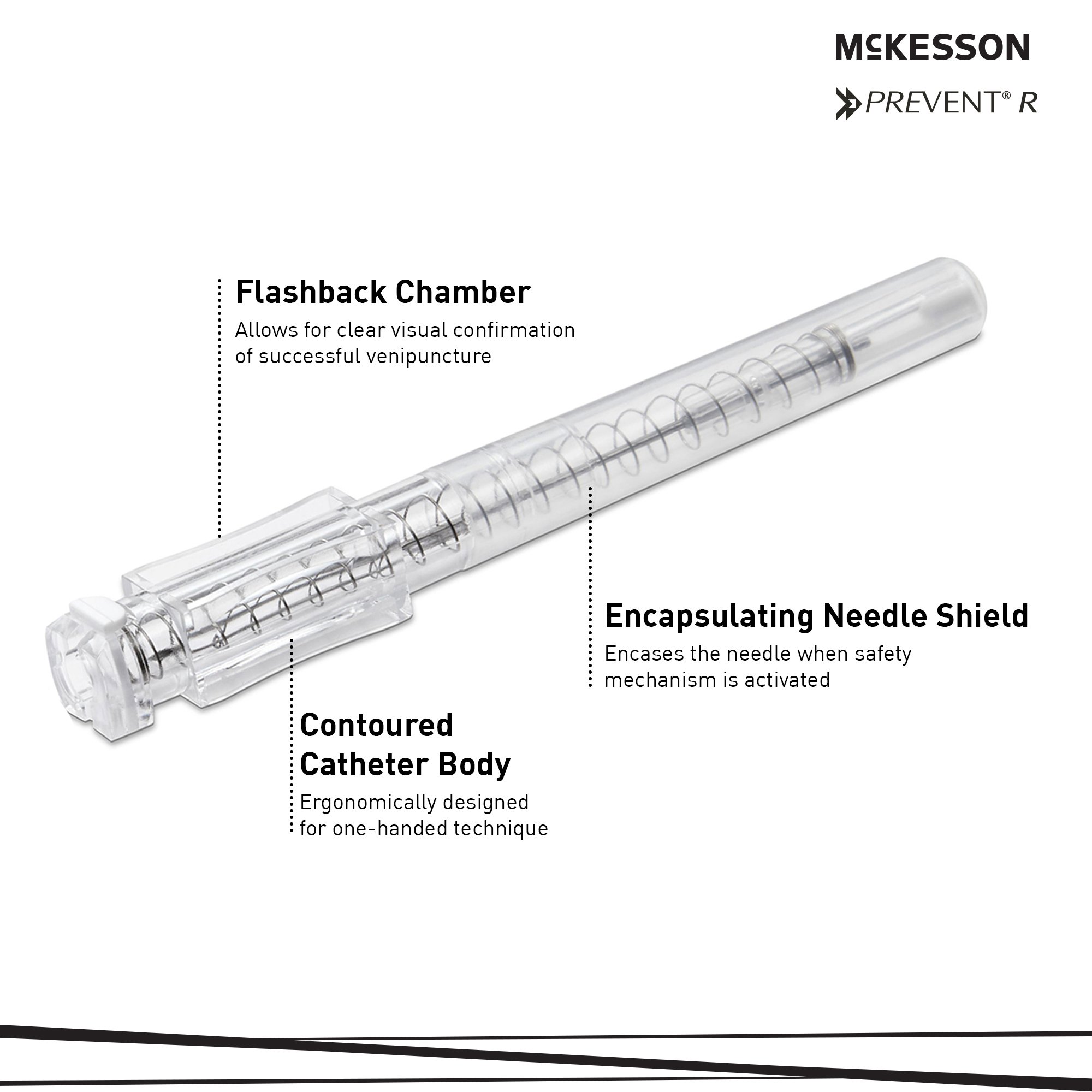 McKesson Prevent R Peripheral IV Catheter 200-IVRWB221 by McKesson Brand