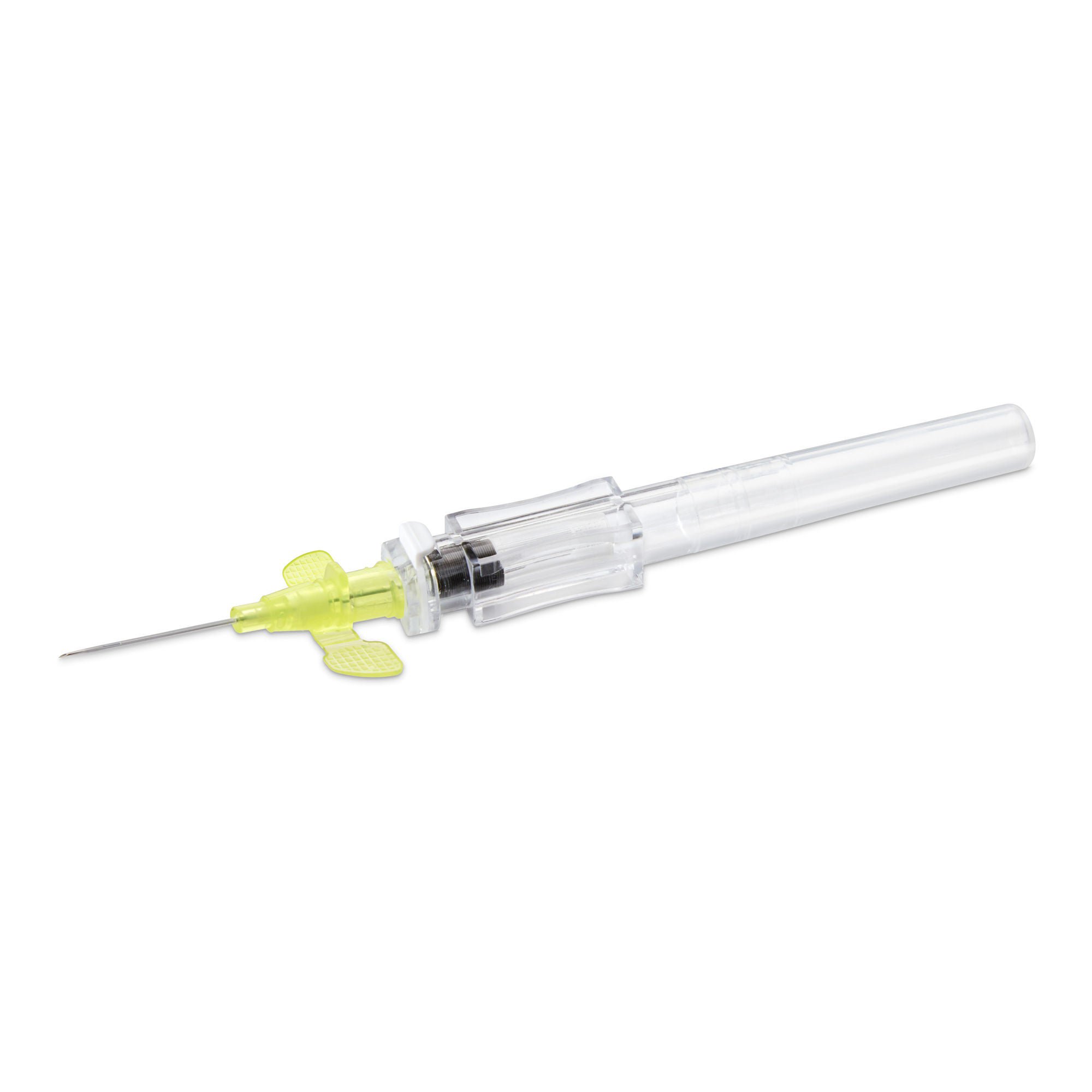 McKesson Brand - 200-IVRWB2434 Peripheral IV Catheter McKesson Prevent® R 24 Gauge 3/4 Inch Polyurethane Winged Hub Blood Control Push Button Safety