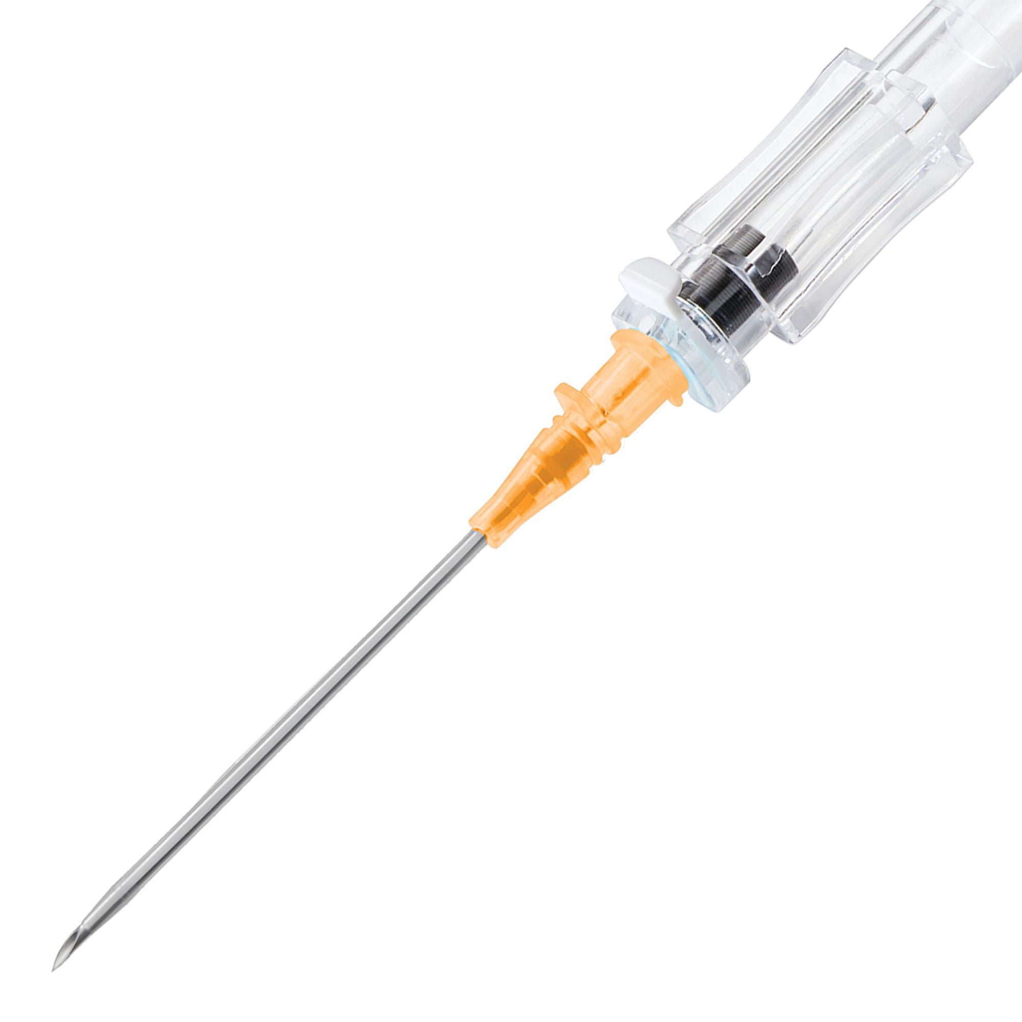 McKesson Brand - 200-IVR14134 Peripheral IV Catheter McKesson 14 Gauge 1-3/4 Inch Polyurethane Straight Hub Non Blood Control Push Button Safety