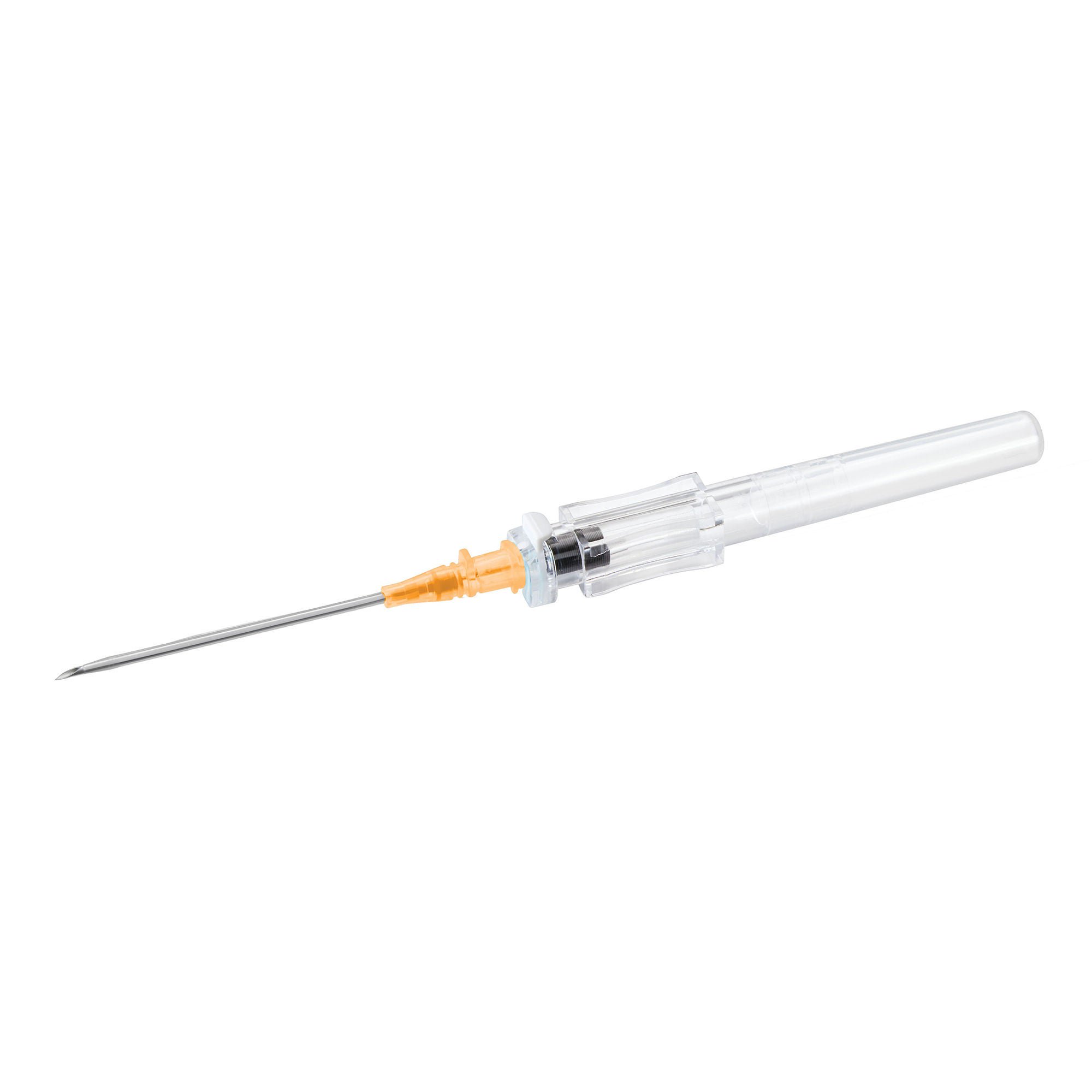 McKesson Brand - 200-IVR14134 Peripheral IV Catheter McKesson 14 Gauge 1-3/4 Inch Polyurethane Straight Hub Non Blood Control Push Button Safety