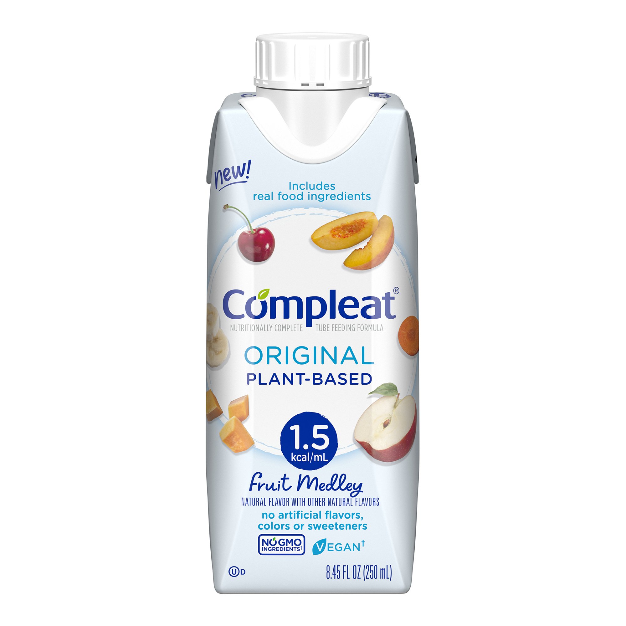 Nestle Healthcare Nutrition 00043900913933 - Compleat® 1.5 Original Plant-Based Tube Feeding Formula, Fruit Medley, 250 mL - 1/Each, 24/Case