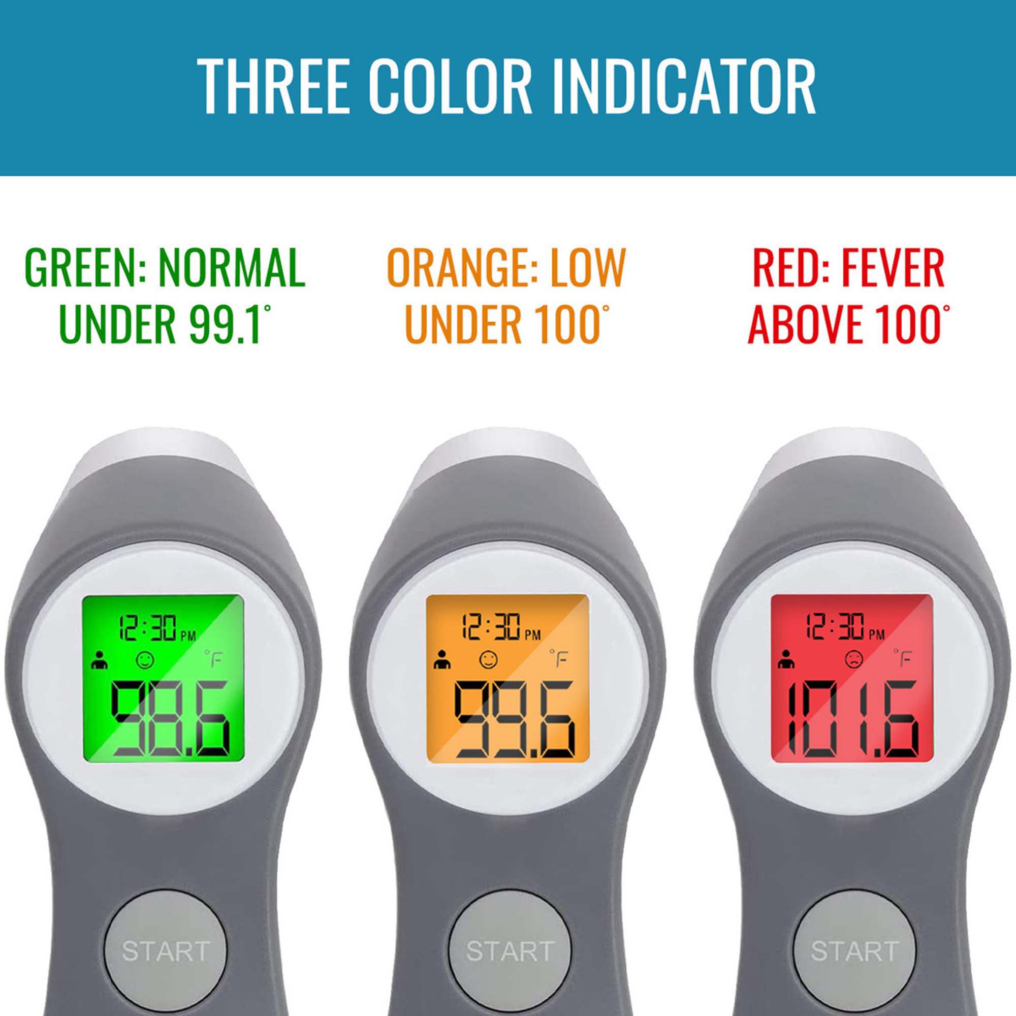 Mabis Healthcare 18-555-000 - HealthSmart® Digital Touchless Infrared Thermometer - 1/Each
