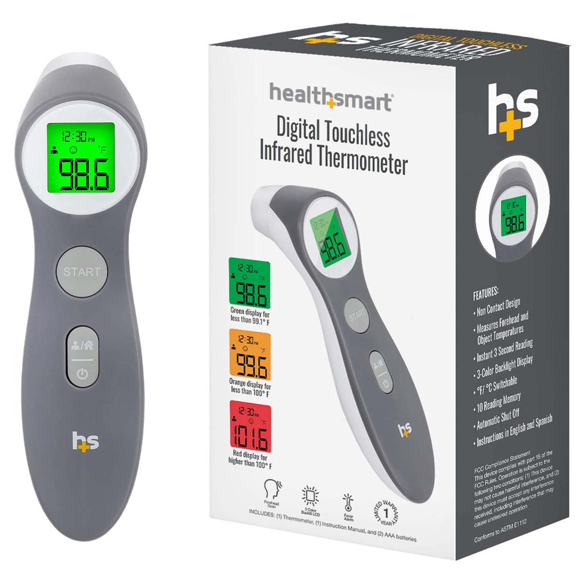 Mabis Healthcare - 18-555-000 HealthSmart® Digital Touchless Infrared Thermometer