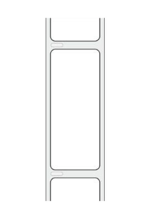 Shamrock Scientific - THERM-TL55-DO-1 Blank Label Shamrock Thermal White Permanent 1-4/10 X 3-1/2 Inch