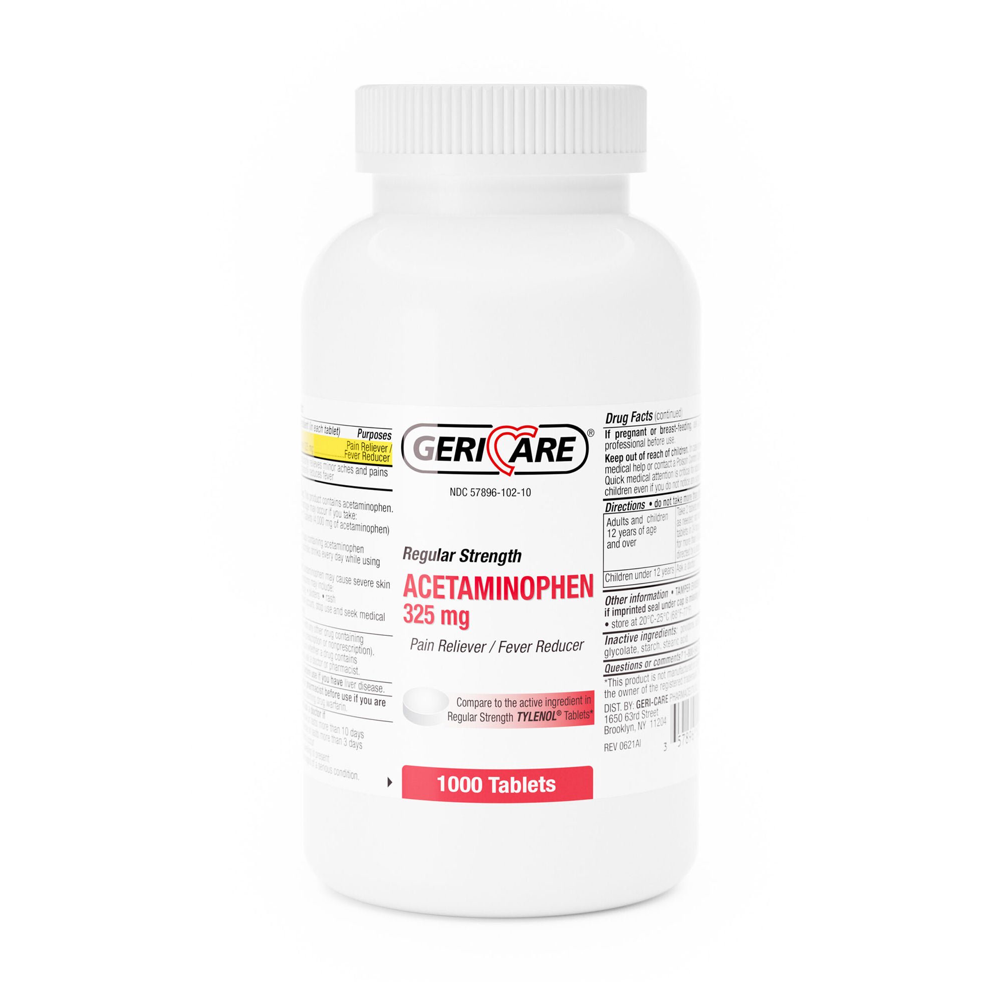 Geri-Care - 101-10-GCP Geri-Care® Regular Strength Acetaminophen