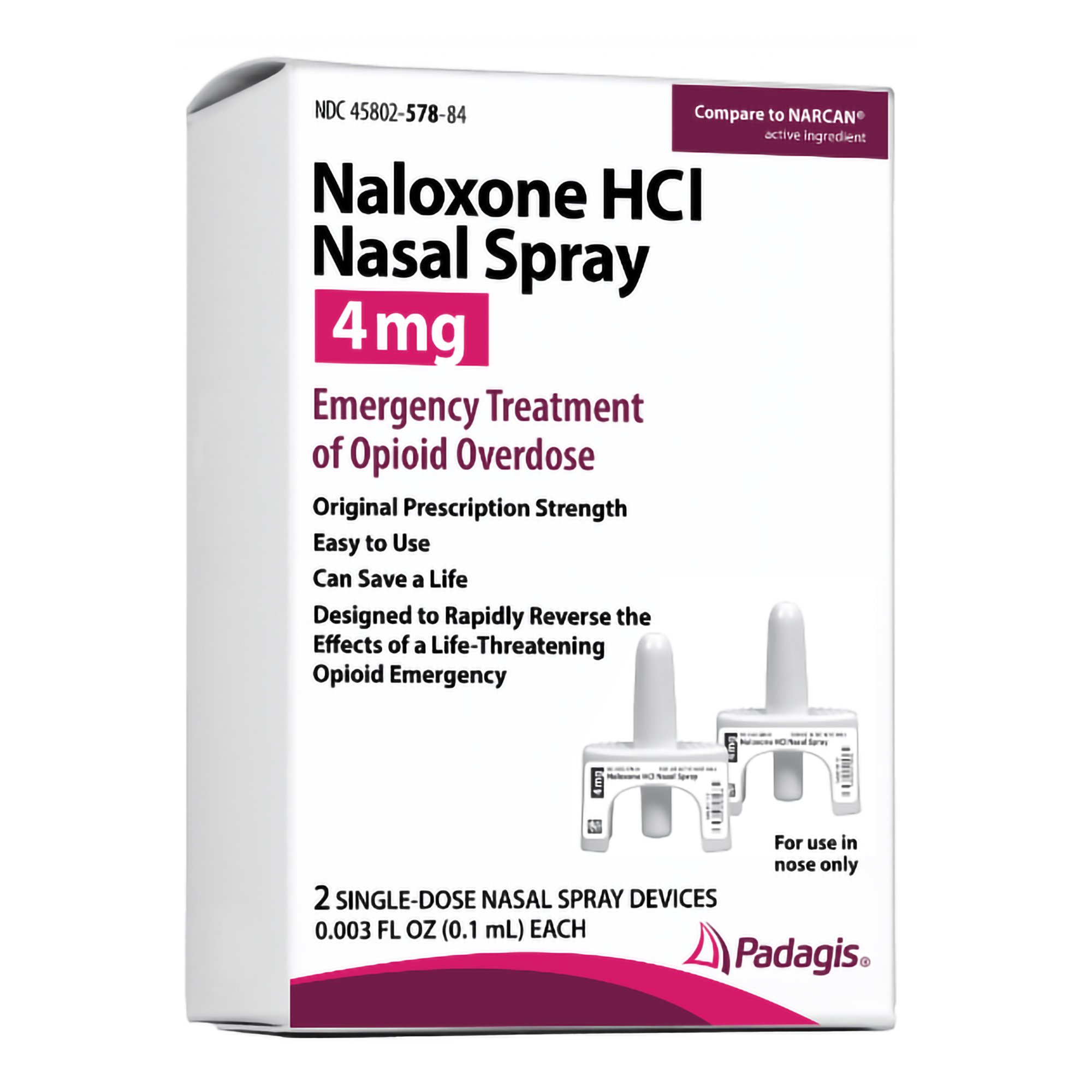 Emergency Opiate Antagonist 45802057884 by Padagis US