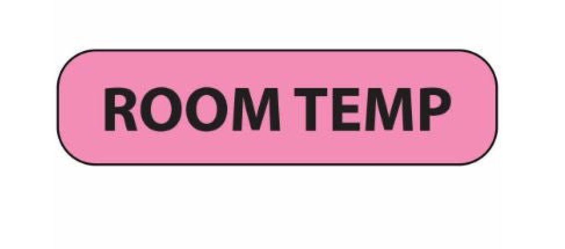 PDC Healthcare - MV02FP8838 Pre-Printed Label MedVision® Auxiliary Label Fluorescent Pink Paper Room Temp Black Alert Label 3/8 X 1-7/16 Inch