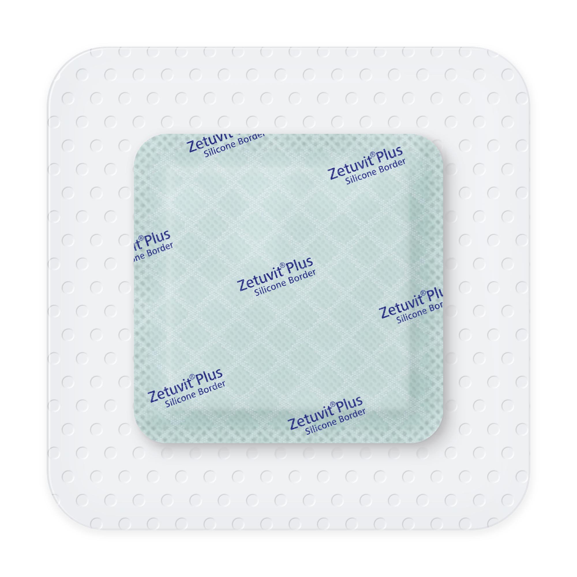 Hartmann 413901 - Zetuvit® Plus Silicone Border Super Absorbent Dressing, 4 x 4 Inch - 1/Each, 10/Box