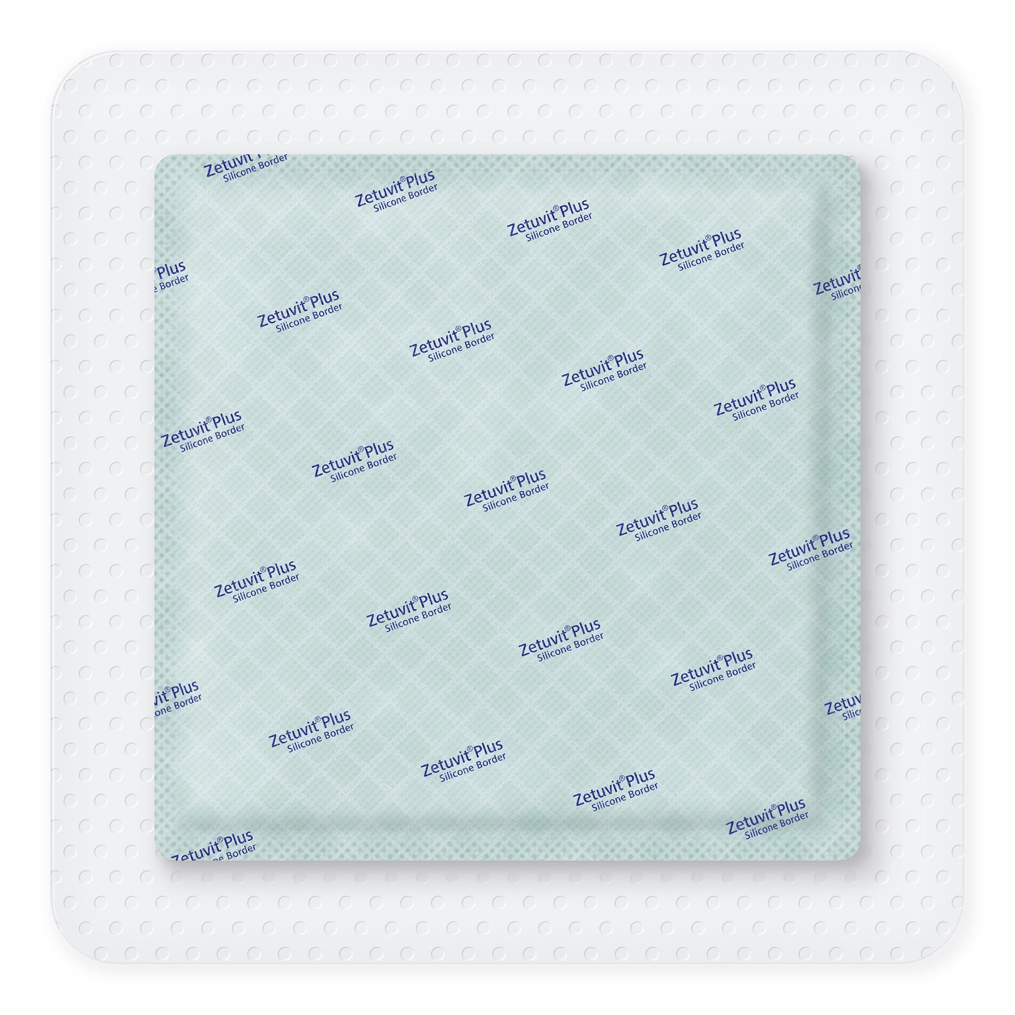 Hartmann 413924 - Zetuvit® Plus Silicone Border Super Absorbent Dressing, 7 x 7 Inch - 1/Each, 10/Box