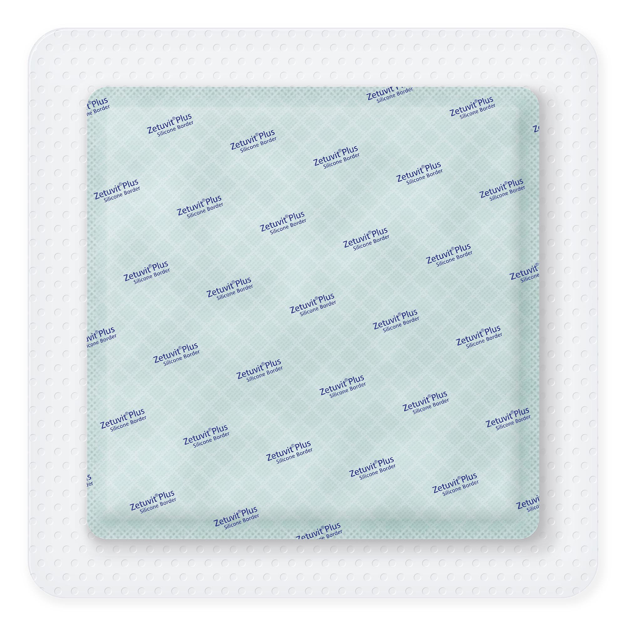 Hartmann 413905 - Zetuvit® Plus Silicone Border Super Absorbent Dressing, 8 x 8 Inch - 1/Each, 10/Box