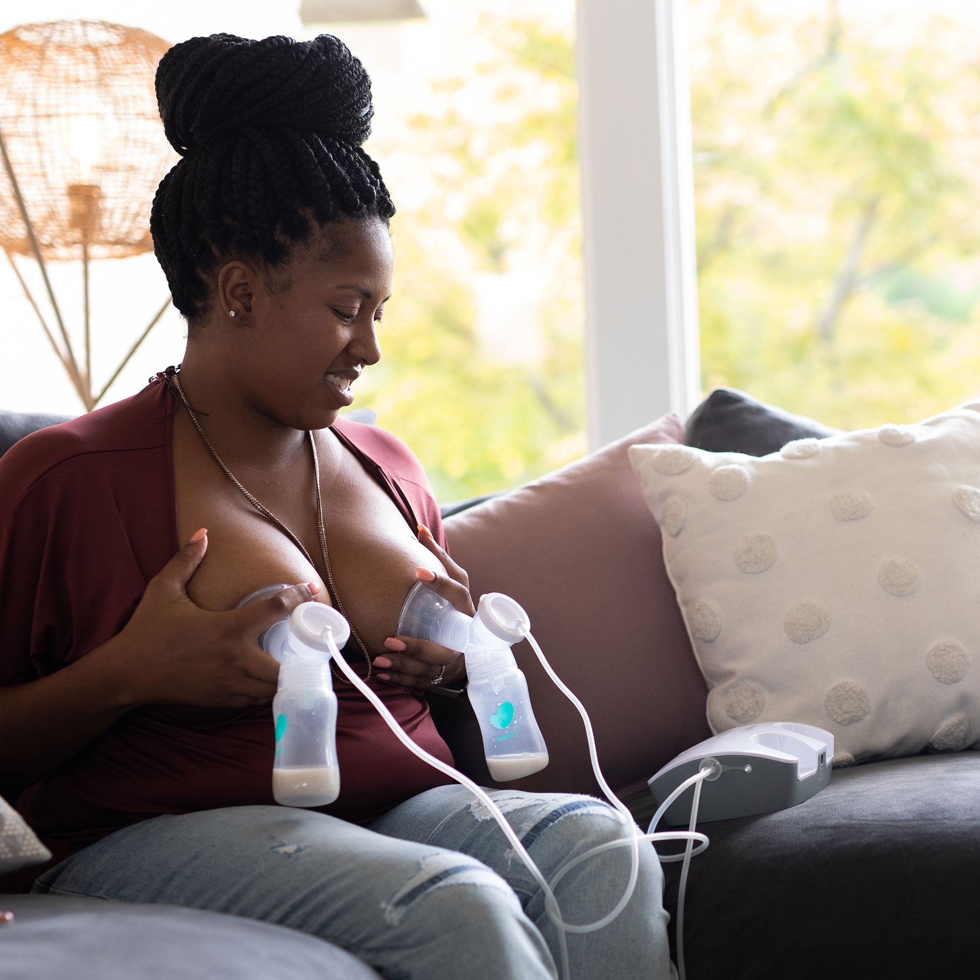 Midway Importing Inc 5164116 - Evenflo Advanced Double Electric Breast Pump - 3/Case