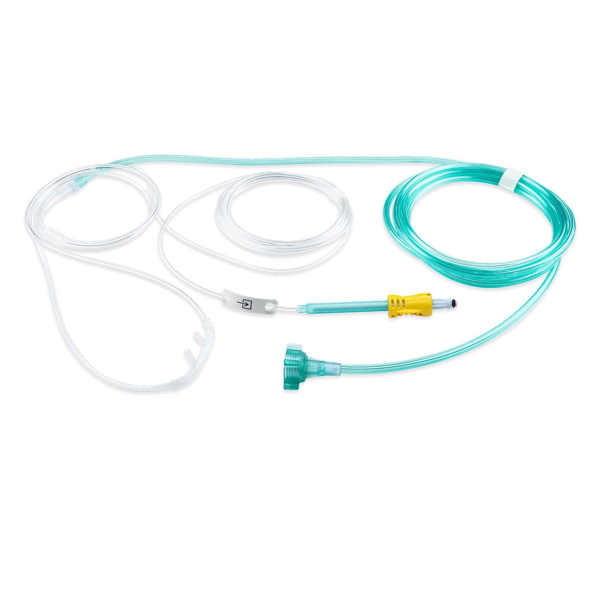 Masimo Corp - 3834 ETCO2 Nasal Cannula NomoLine® HH Pediatric Straight Prongs 6-1/2 Foot Tubing Low Flow Rate