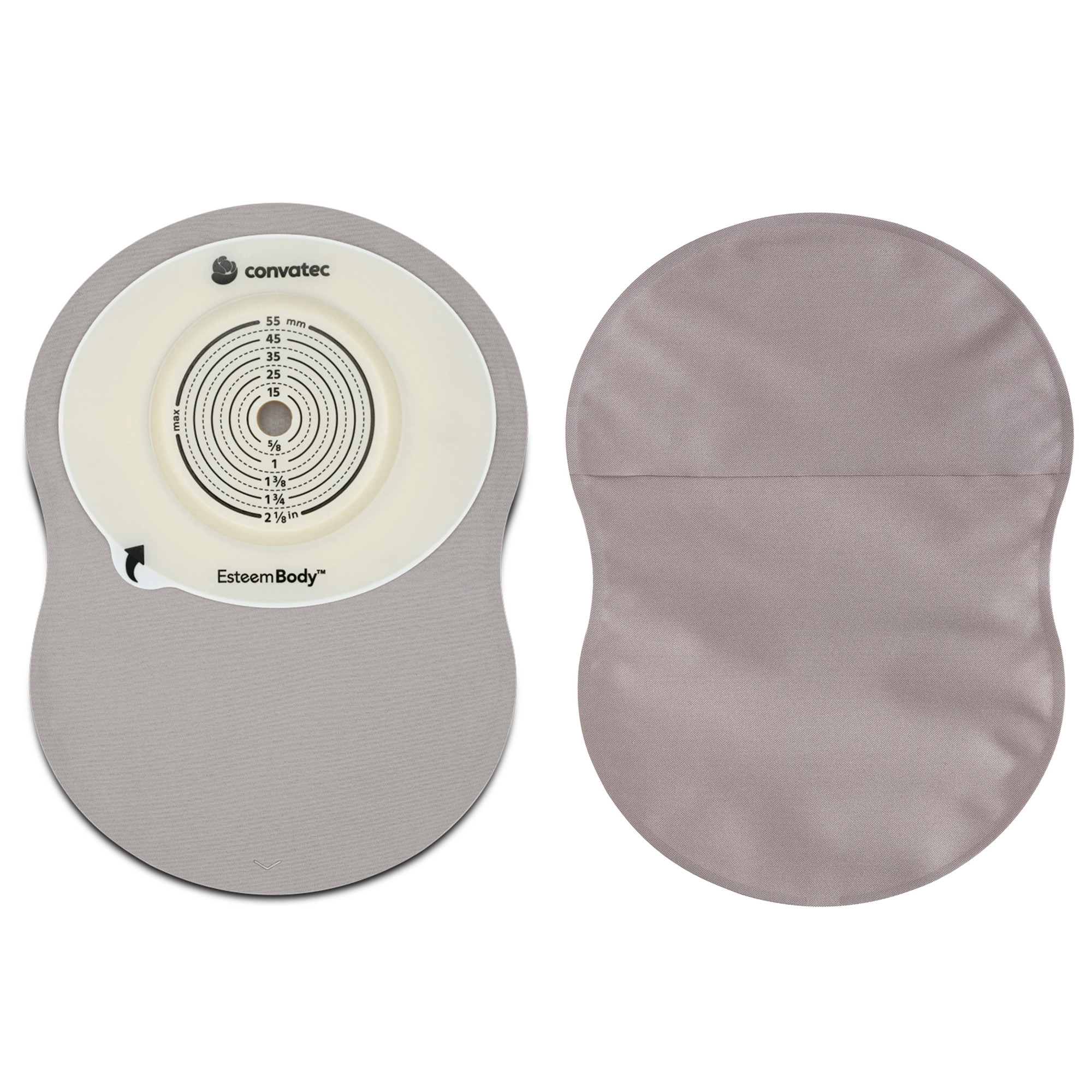 ConvaTec - 423677 Ostomy Pouch Esteem Body™ One-Piece System 9 Inch Length Convex