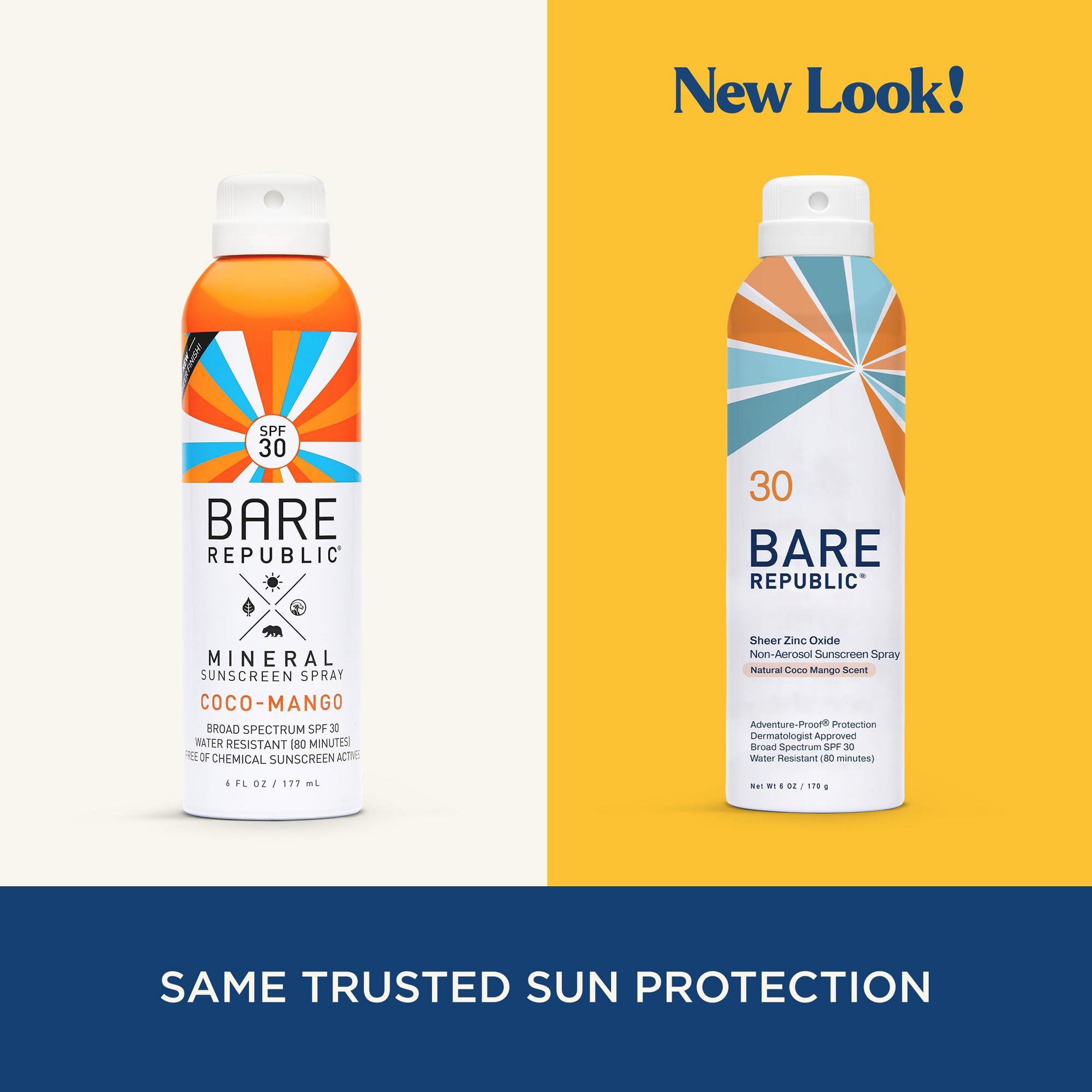 COOLA LLC BR10133 - Bare Republic® Sheer Zinc Oxide Sunscreen Nonaerosol Spray SPF 50 Coco Mango - 1/Each, 12/Case