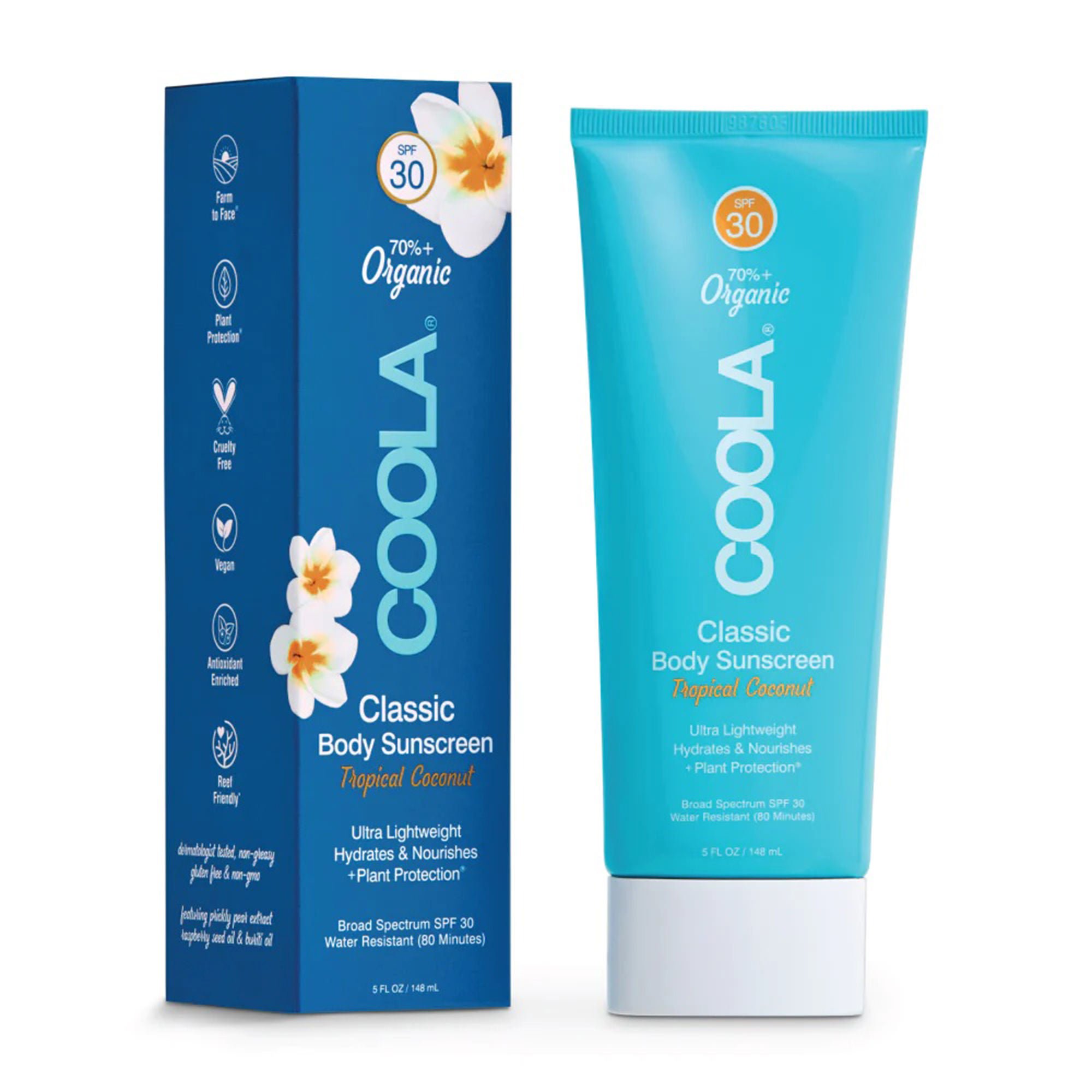 COOLA LLC - CL10010 Coola® Classic Body Sunscreen SPF 30 Tropical Coconut Scent