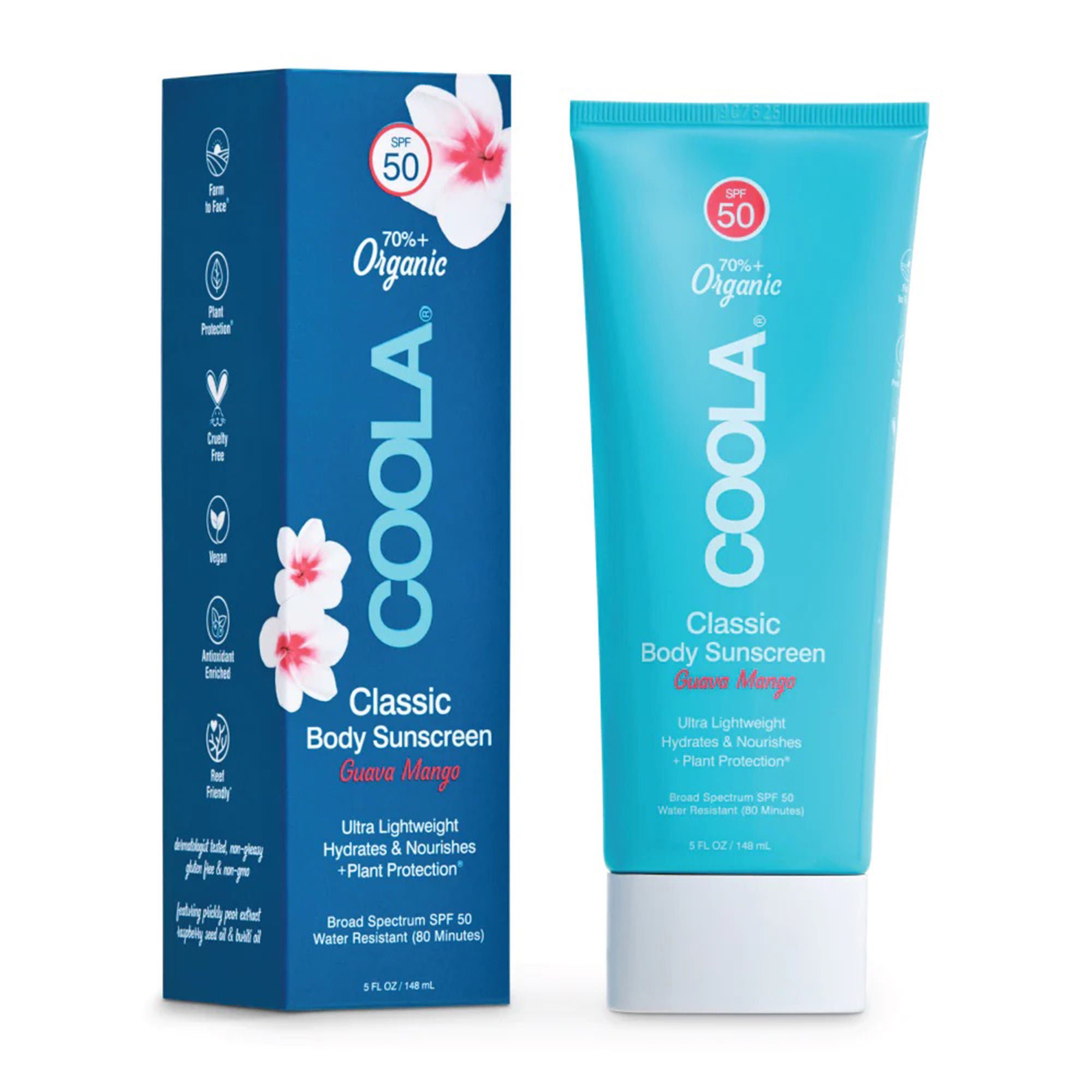 COOLA LLC - CL10016 Coola® Classic Body Sunscreen Lotion SPF 50 Guava Mango Scent