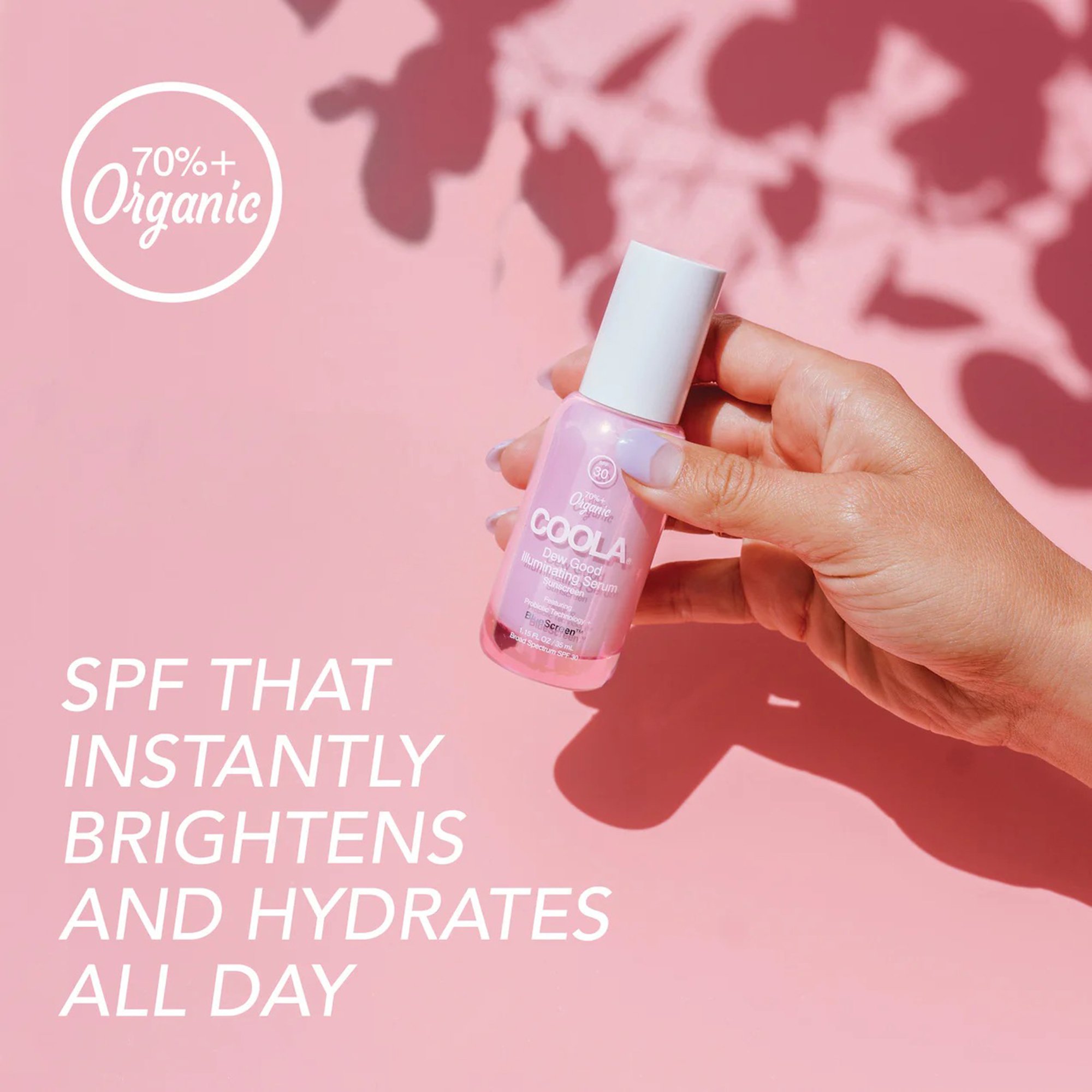 COOLA LLC CL10452 - Coola® Dew Good™ Illuminating Serum Sunscreen with Probiotic & BlueScreen™ SPF30 - 1/Each, 24/Case
