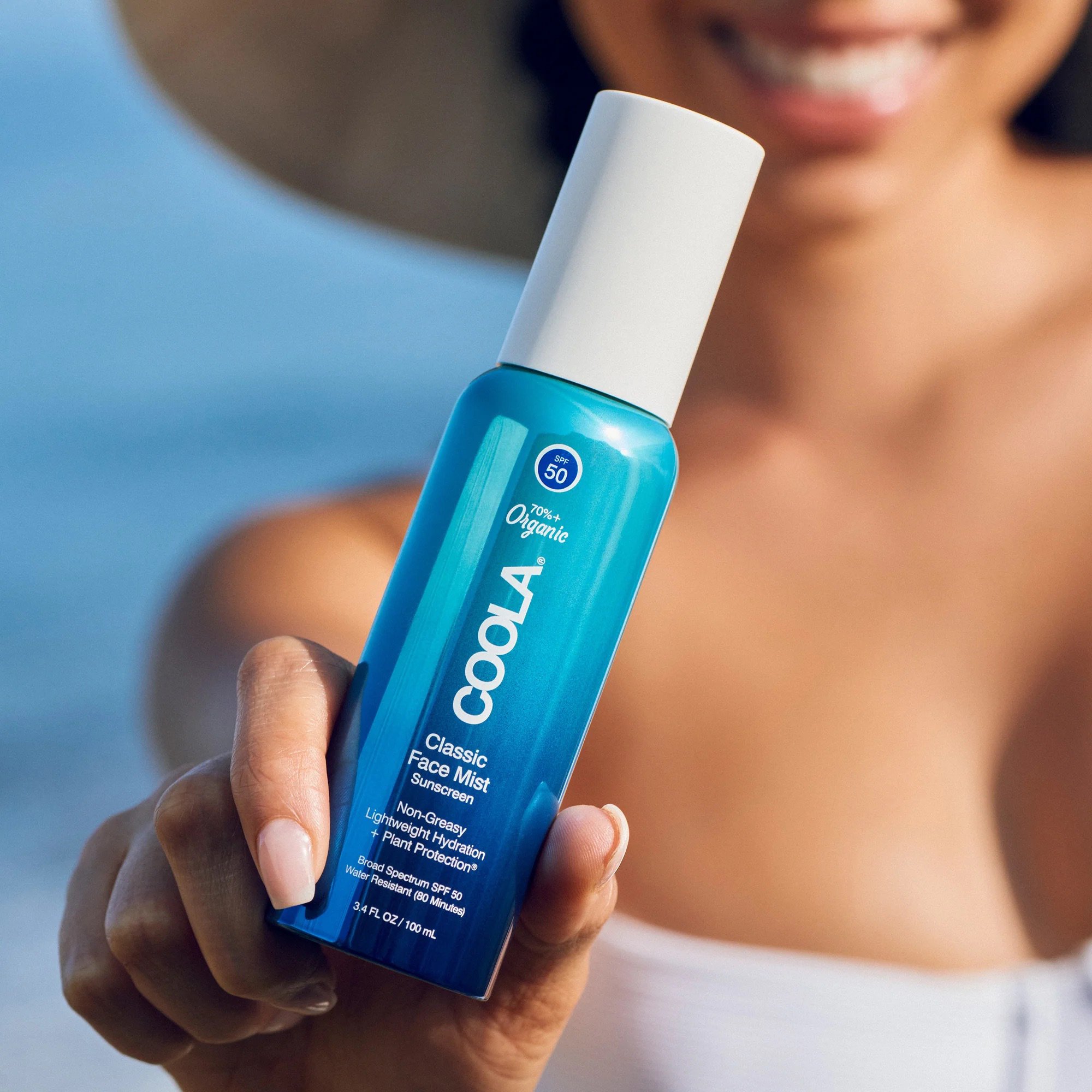COOLA LLC CL10456 - Coola® Classic Face Mist Sunscreen with Plant Protection® SPF 50, 3.4-ounce Can - 1/Each, 24/Case